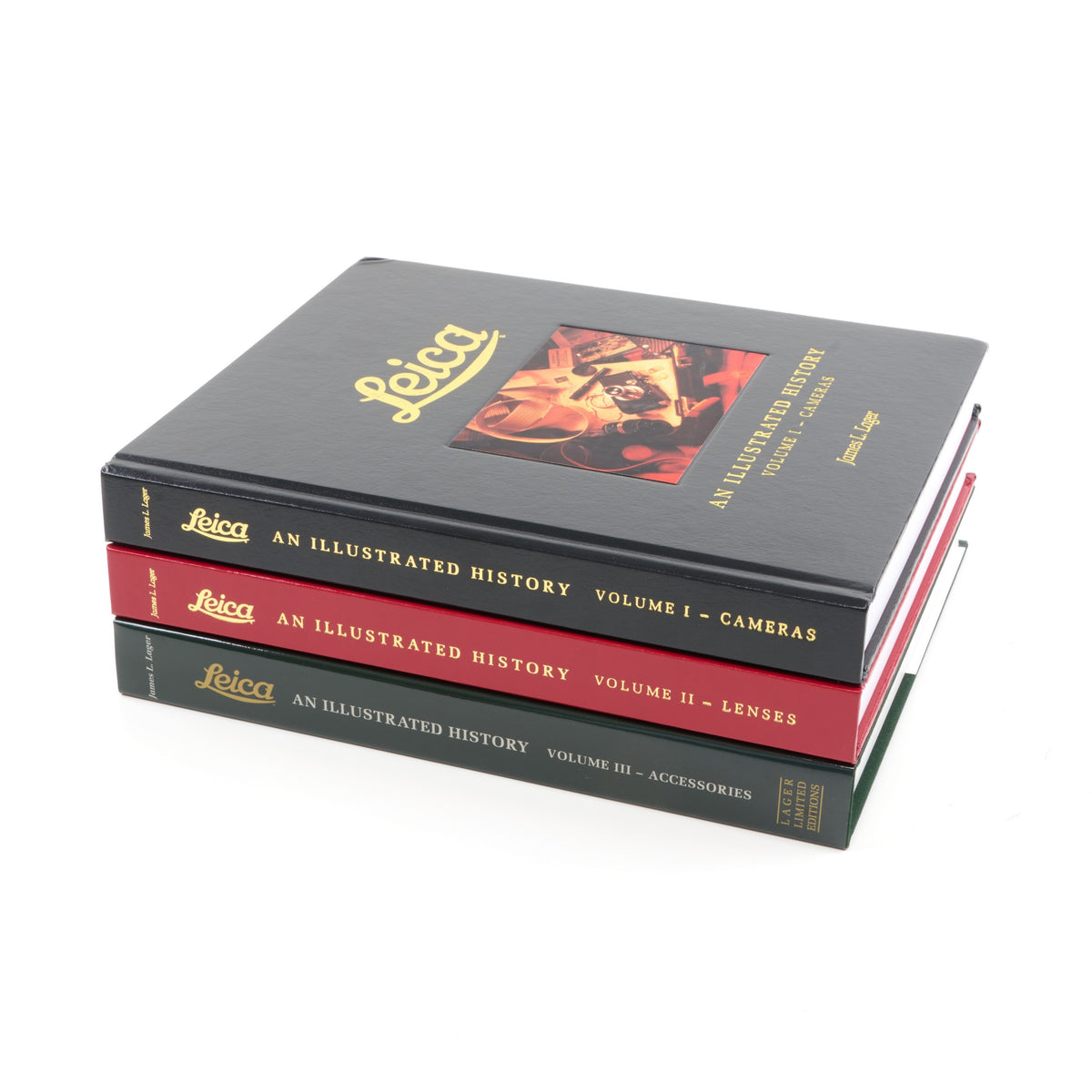 Leica An Illustrated History Set Volume I + II + III 100th Anniversary Art Limited Edition Set Door James L. Lager