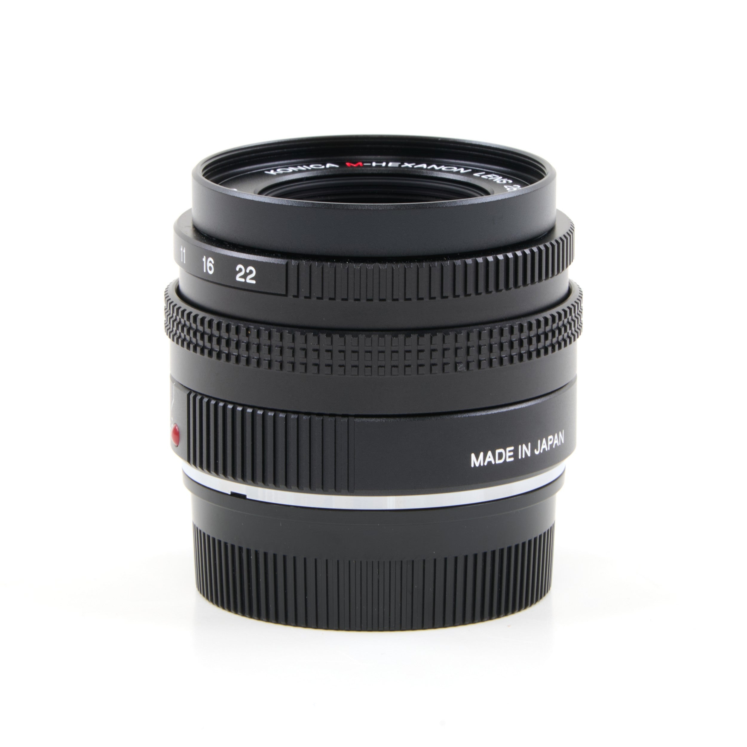 Konica M-Hexanon 28mm f2.8 NOS + Doos