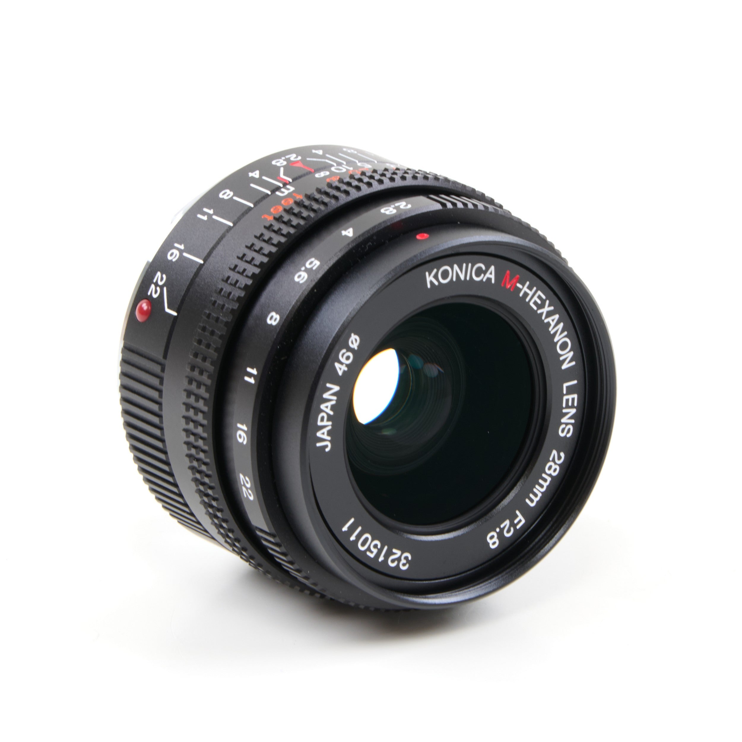 Konica M-Hexanon 28mm f2.8 NOS + Doos