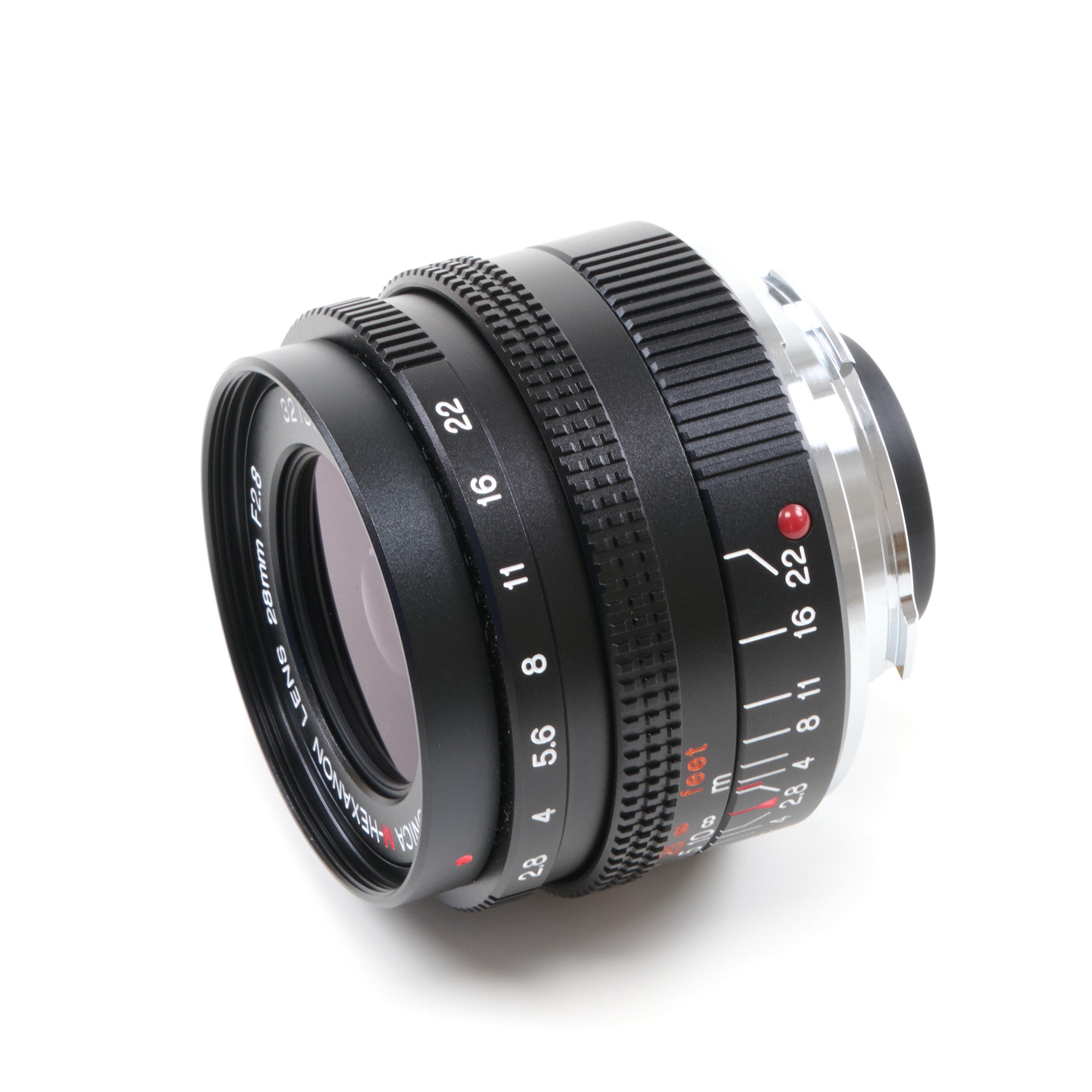 Konica M-Hexanon 28mm f2.8 NOS + Doos