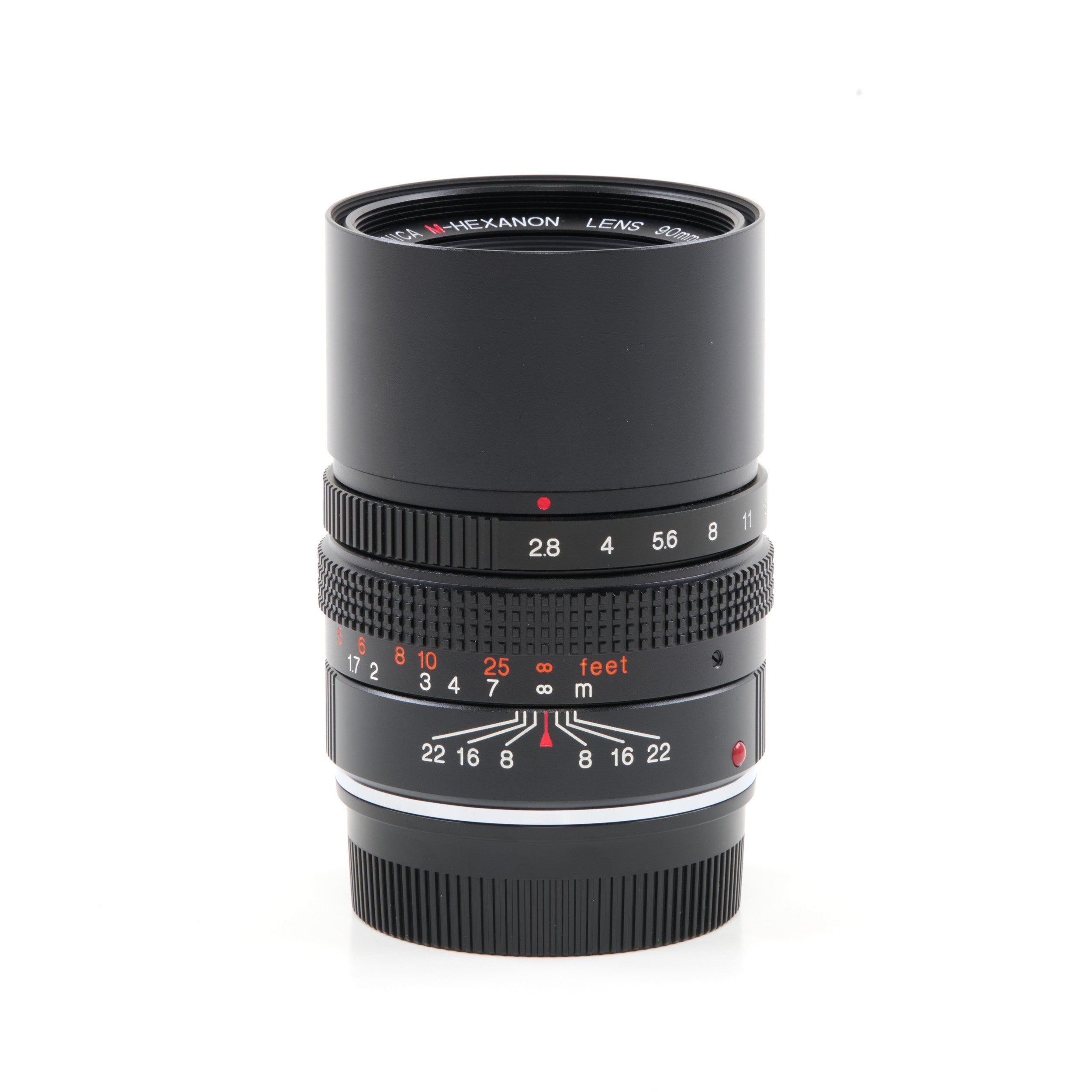 Konica M-Hexanon 90mm f2.8 NOS + Doos