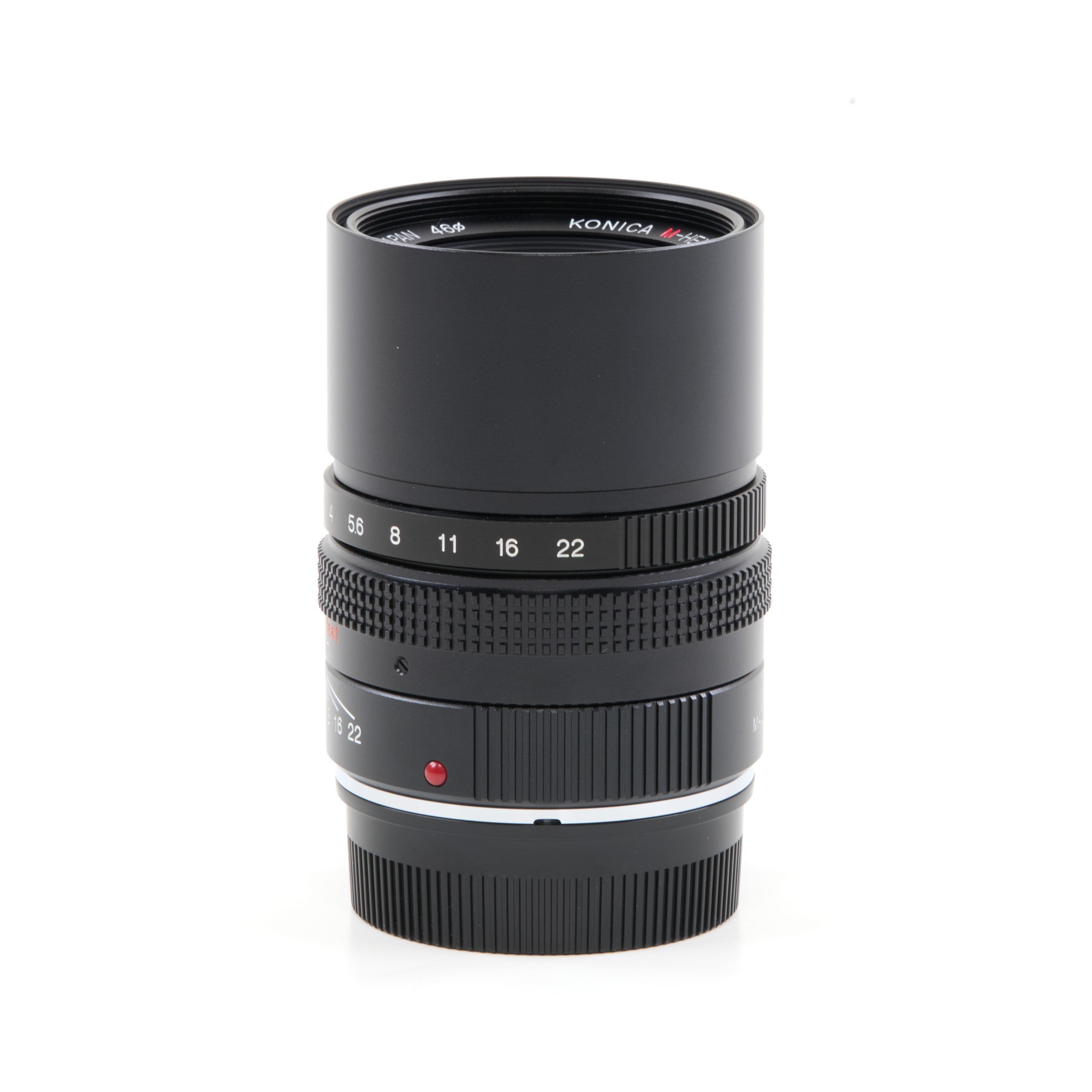 Konica M-Hexanon 90mm f2.8 NOS + Doos