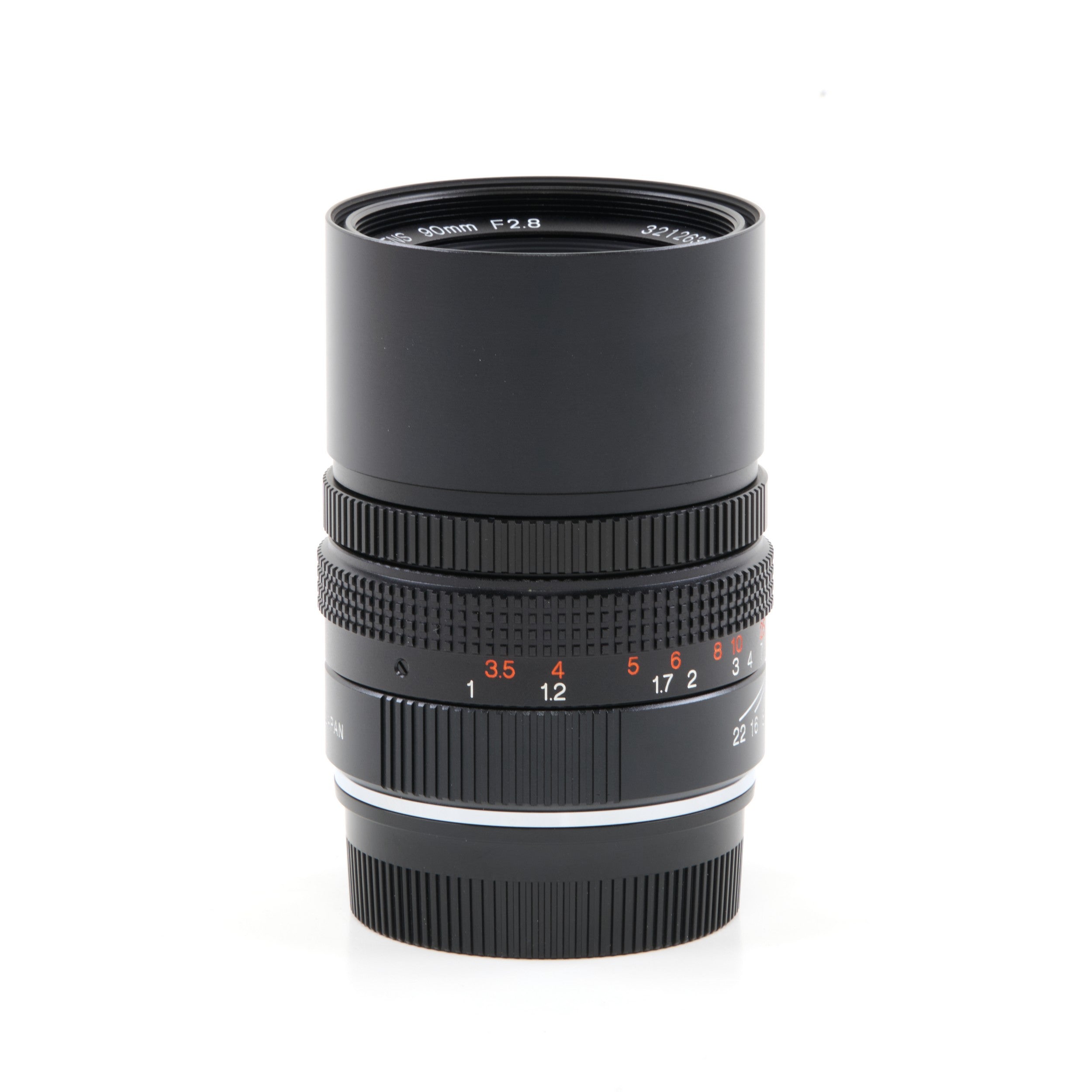 Konica M-Hexanon 90mm f2.8 NOS + Doos