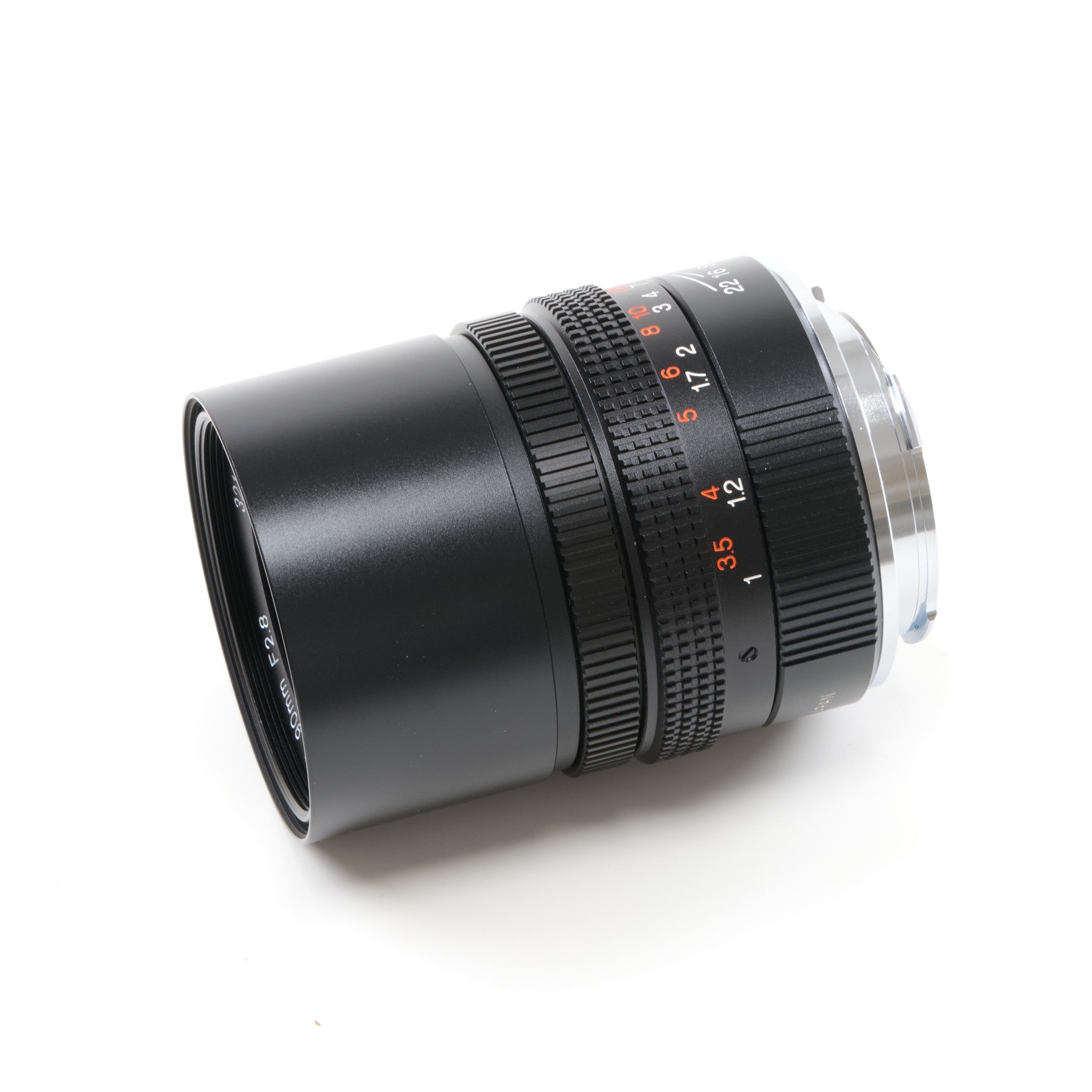 Konica M-Hexanon 90mm f2.8 NOS + Doos