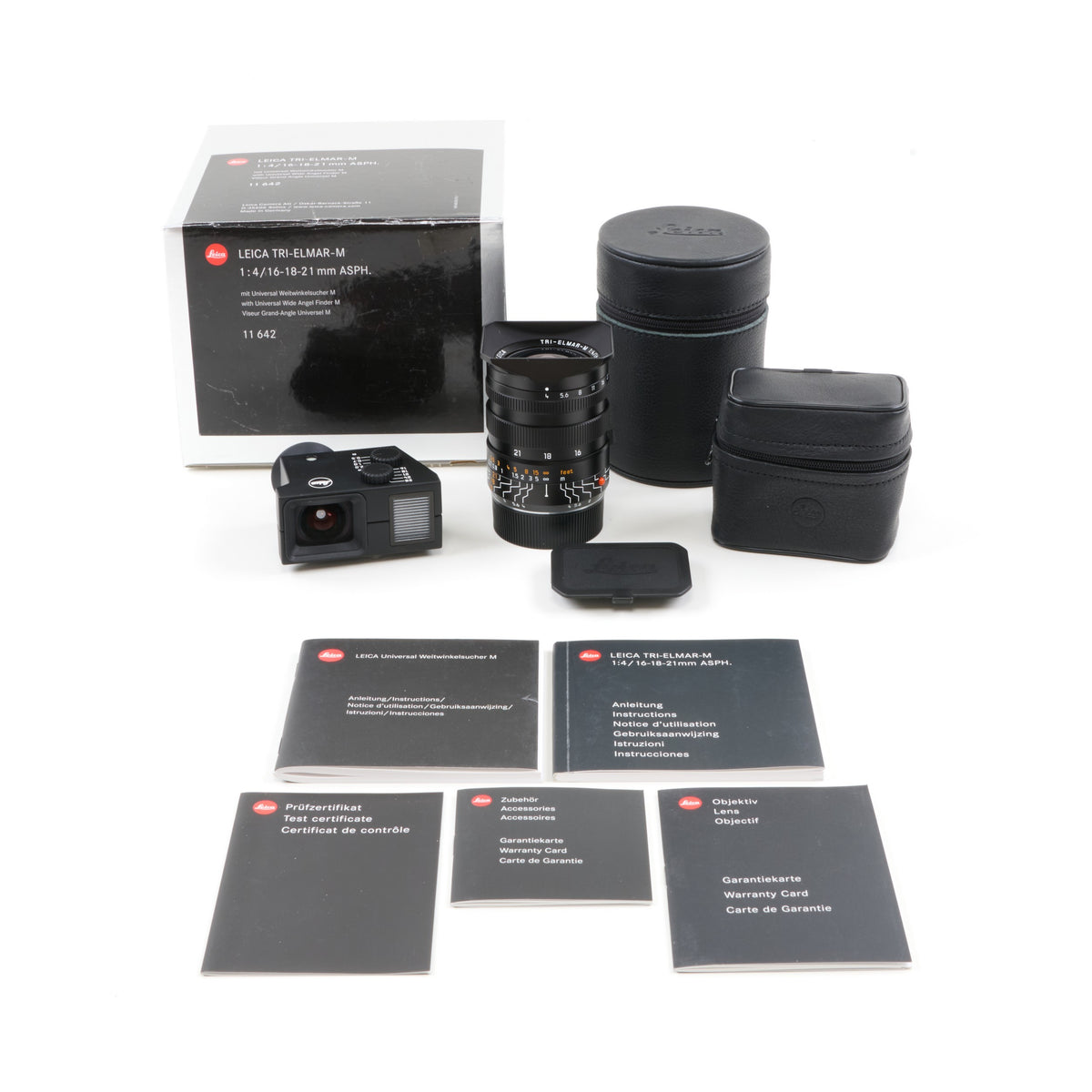 Leica 16-18-21mm f4 Tri-Elmar-M ASPH 6-Bit WATE Set + Doos