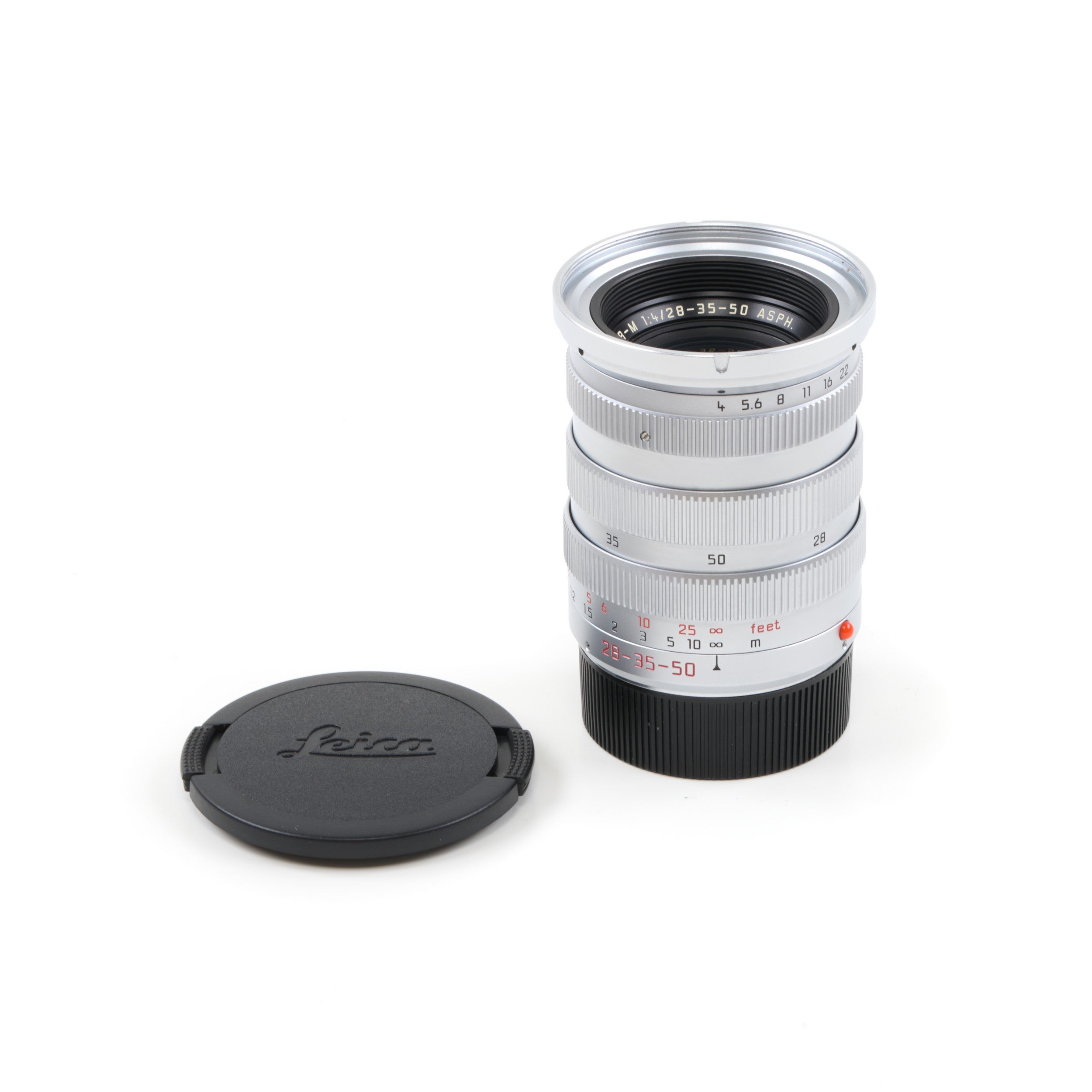 Leica 28-35-50mm f4 Tri-Elmar-M Chroom + Doos