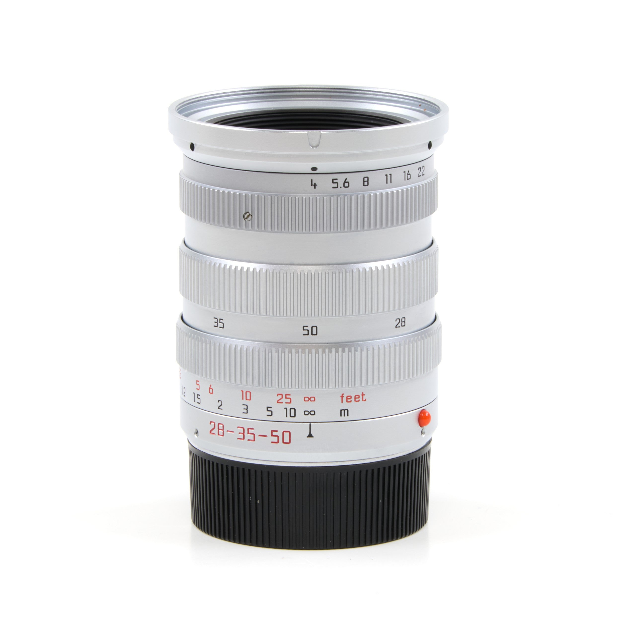 Leica 28-35-50mm f4 Tri-Elmar-M Chroom + Doos