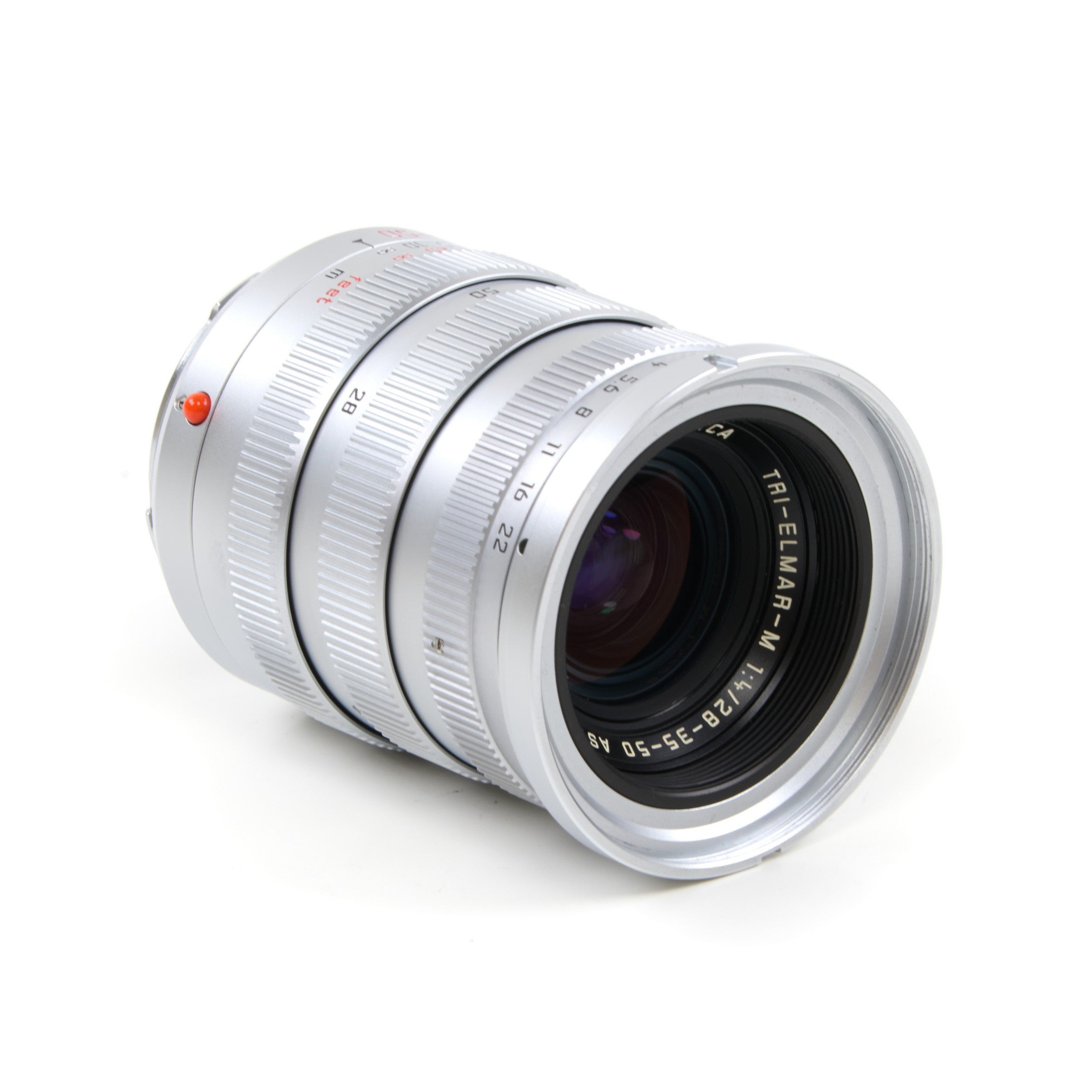Leica 28-35-50mm f4 Tri-Elmar-M Chroom + Doos