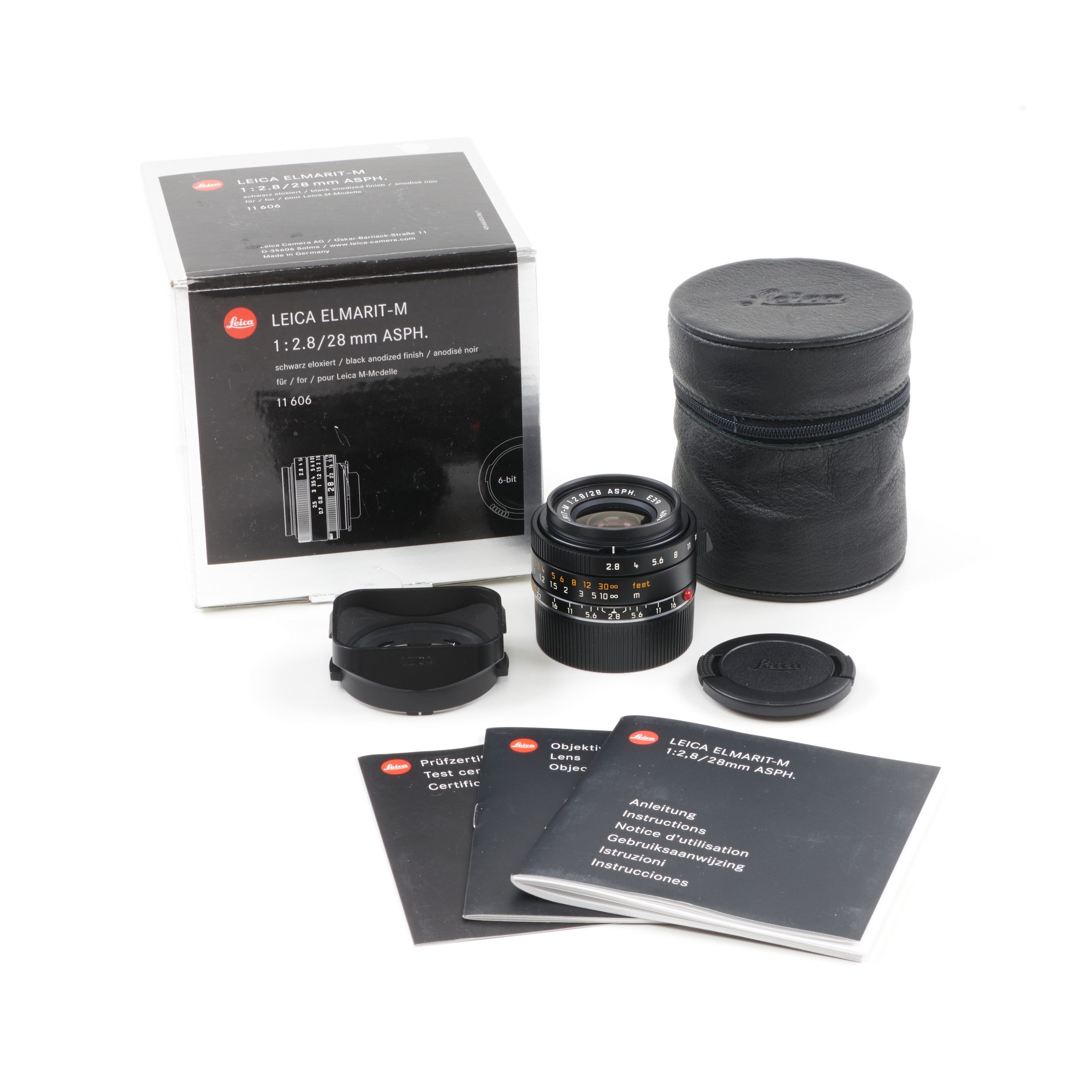 Leica 28mm f2.8 Elmarit-M ASPH + Doos