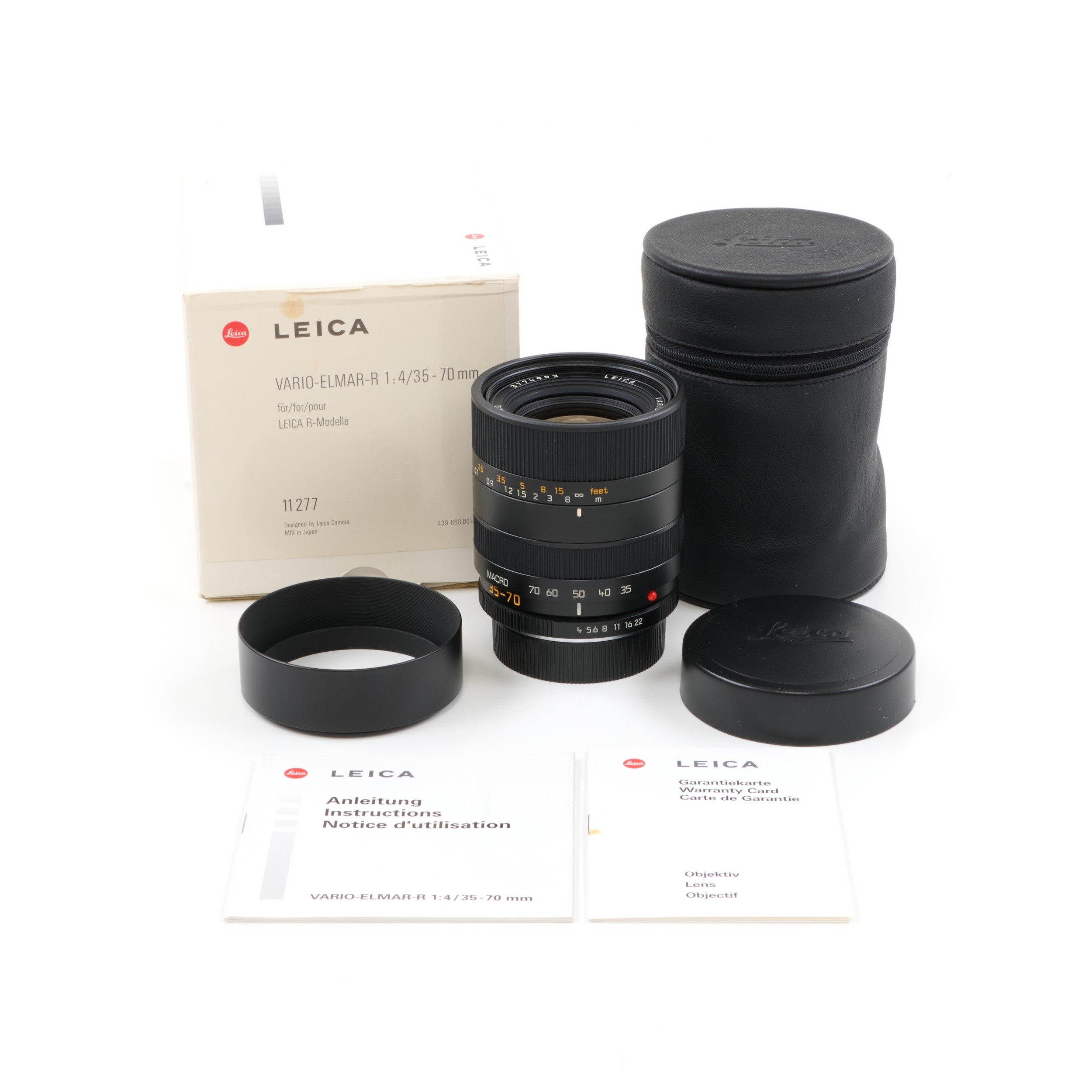 Leica 35-70mm f4 Vario-Elmar-R ROM + Doos