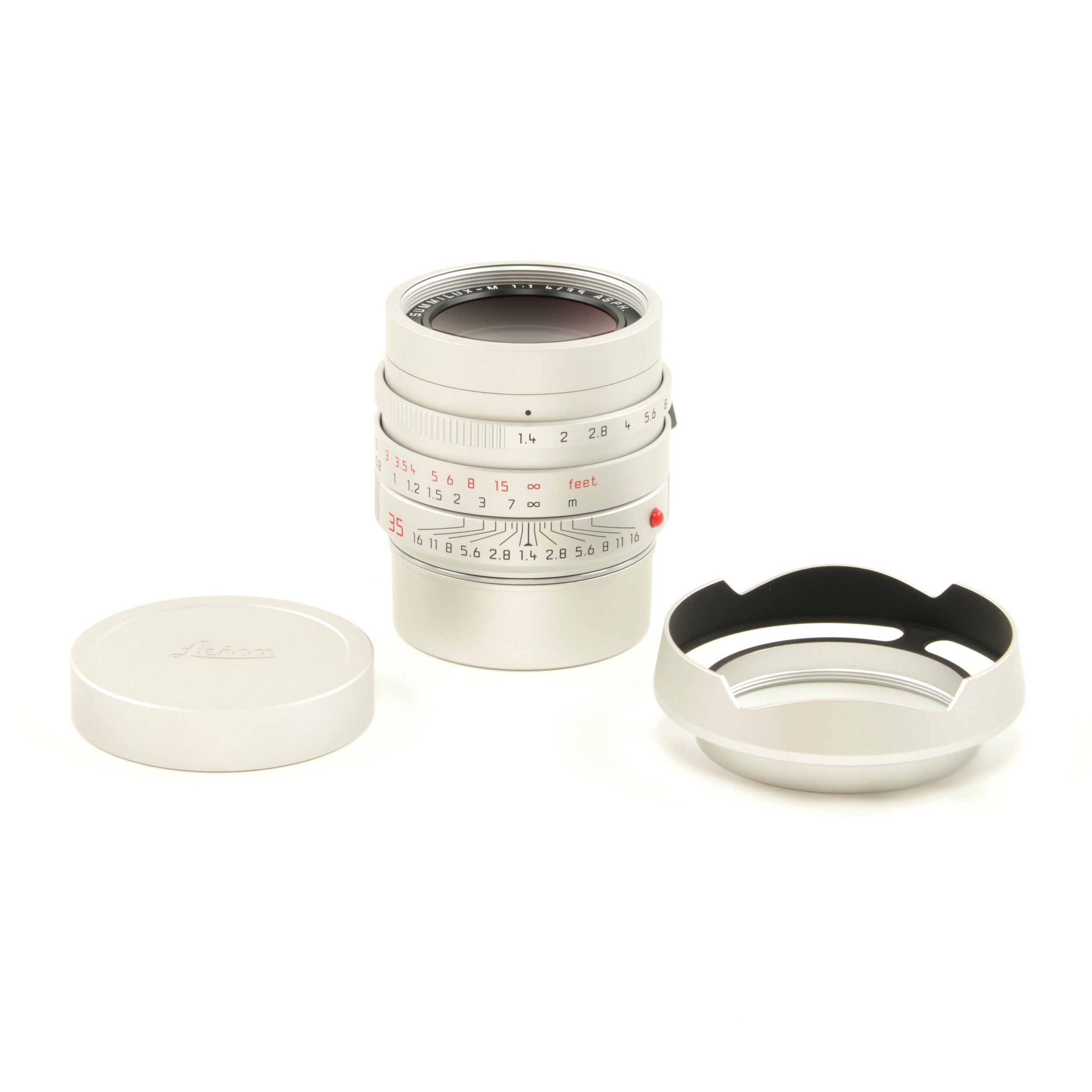 Leica 35mm f1.4 Summilux-M ASPH FLE + 50mm f0.95 Noctilux-M Chroom Set "70th Anniversary Republic of Korea" + Doos
