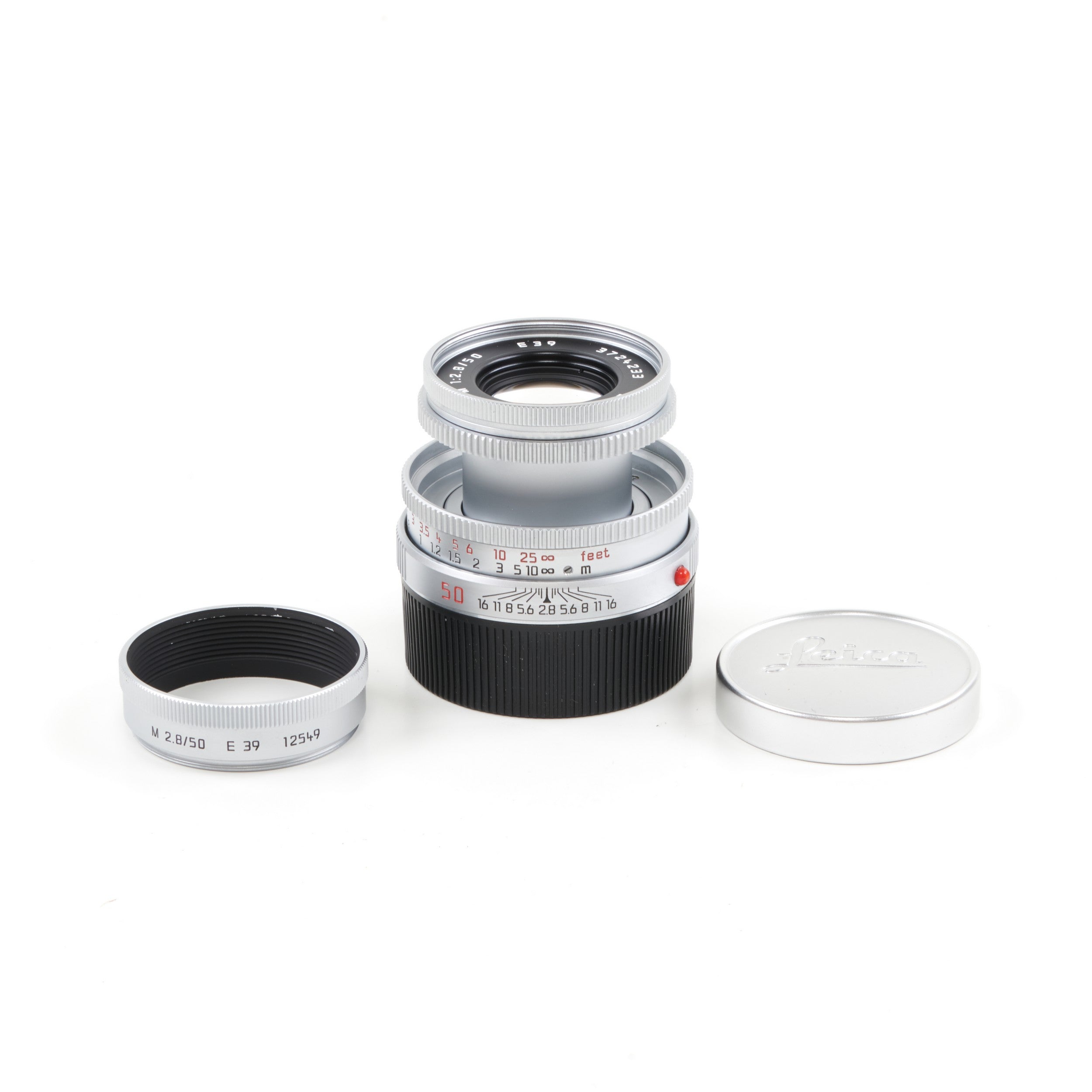 Leica 50mm f2.8 Elmar-M Chroom + Doos