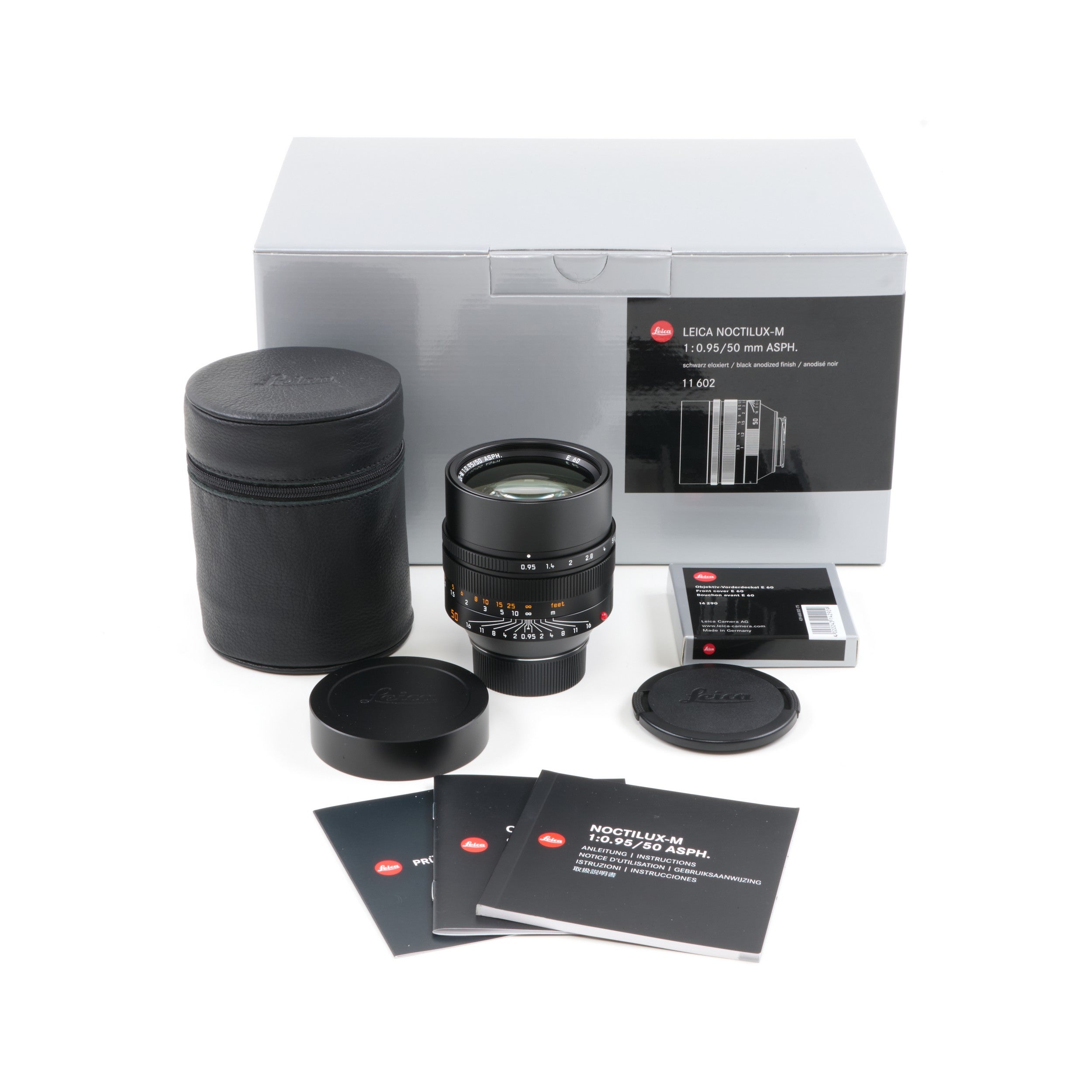 Leica 50mm f0.95 Noctilux-M ASPH + Doos