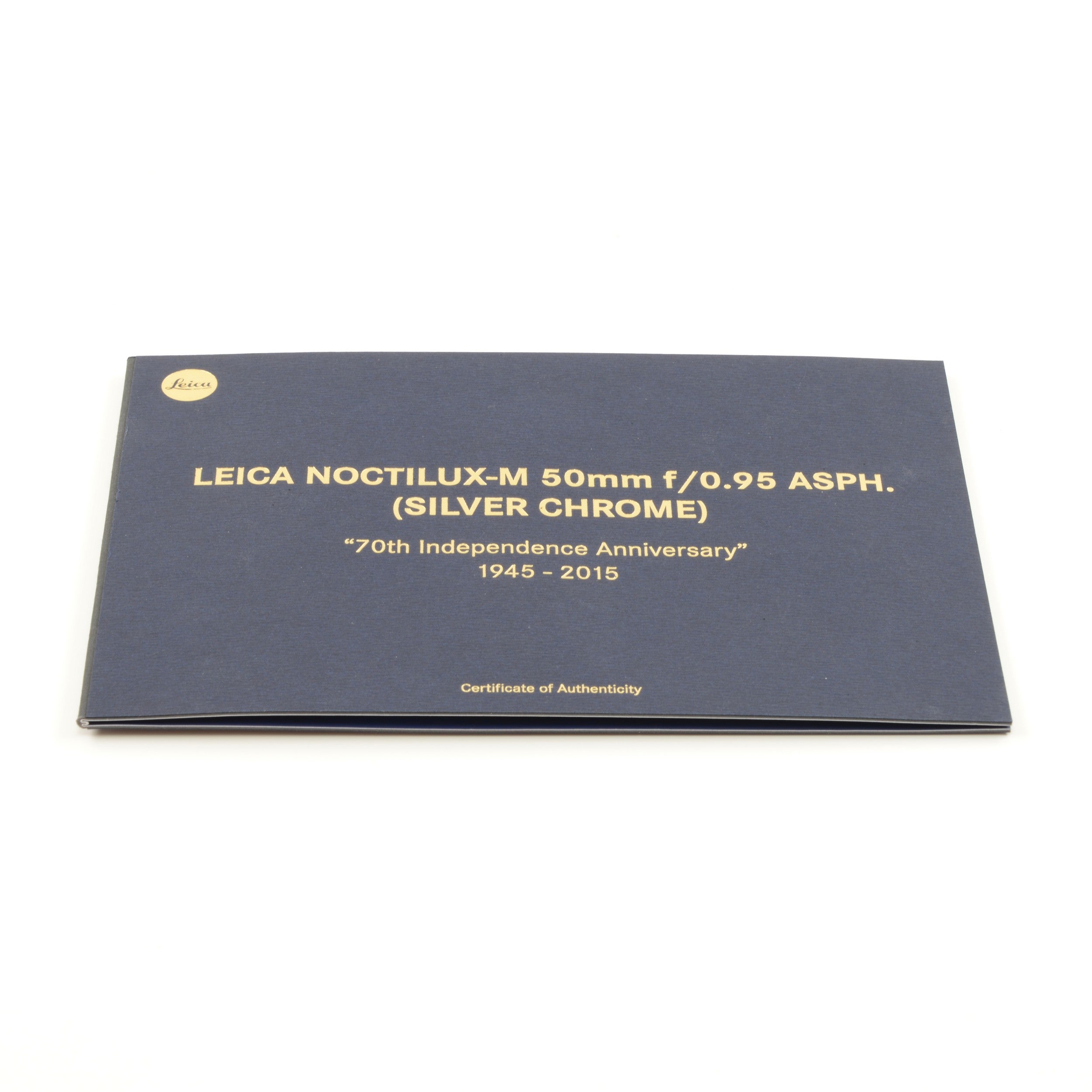 Leica 50mm f0.95 Noctilux-M ASPH Chroom "70th Anniversary Republic of Korea" + Doos