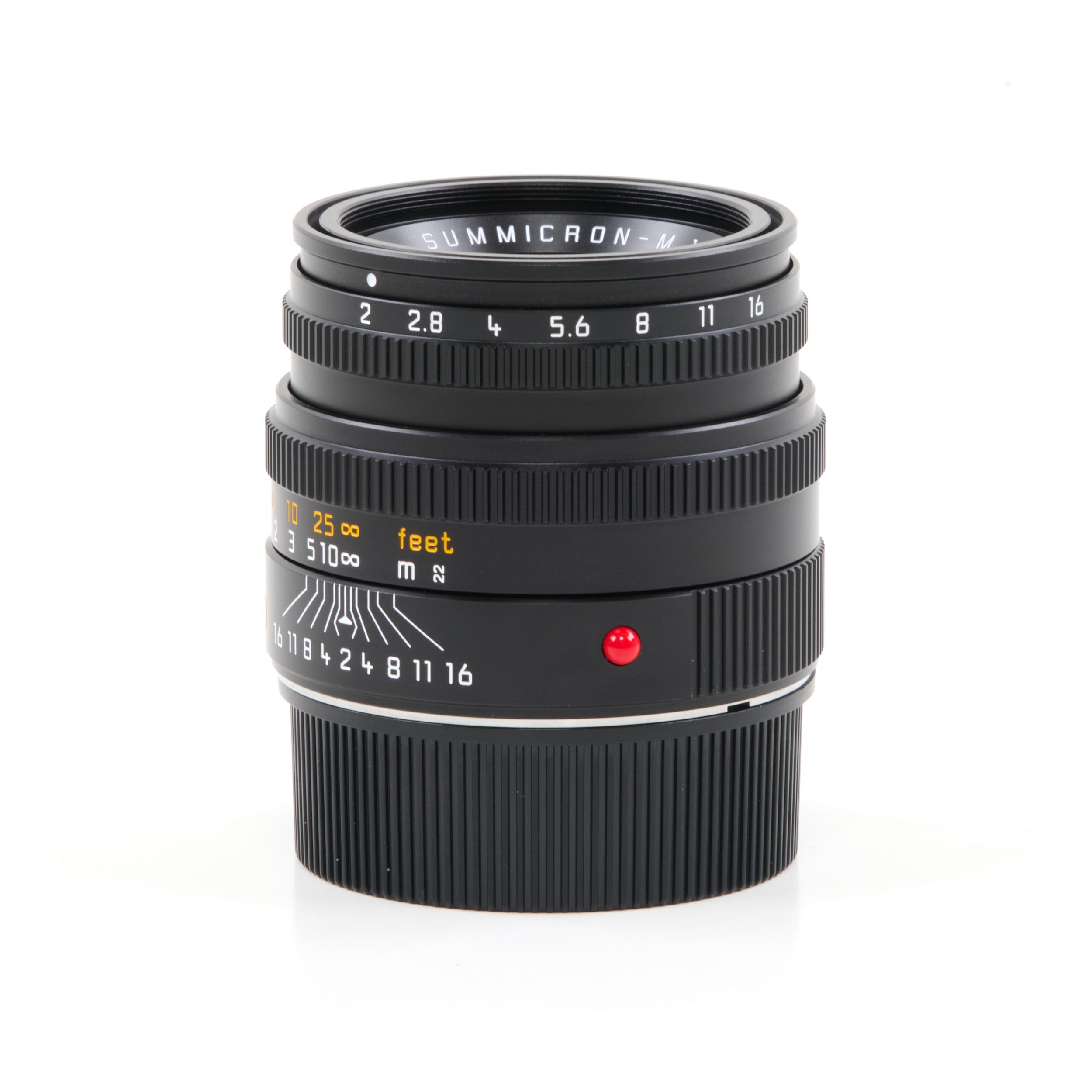 Leica 50mm f2 Summicron-M Zwart 6-Bit + Doos