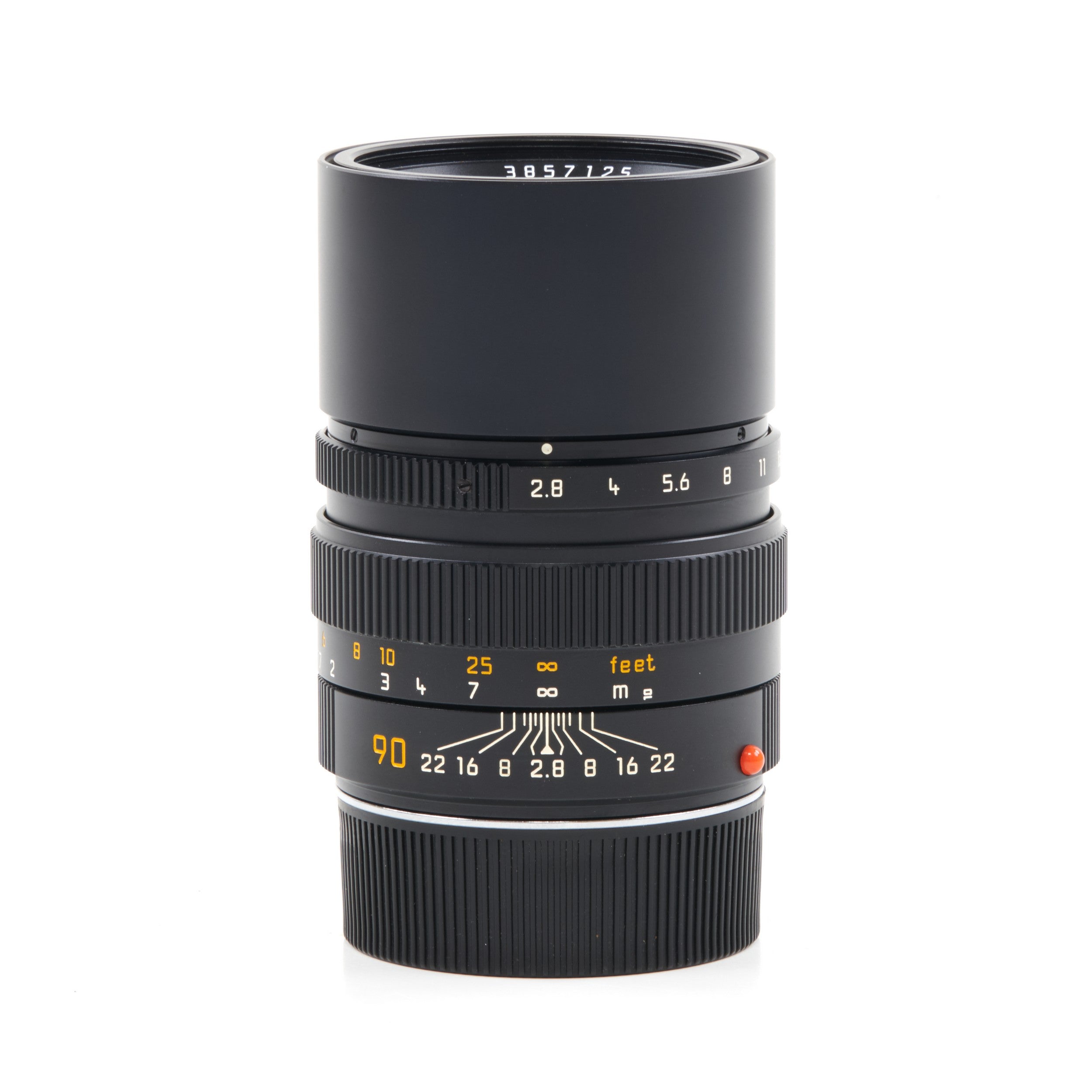 Leica 90mm f2.8 Elmarit-M Zwart + Doos
