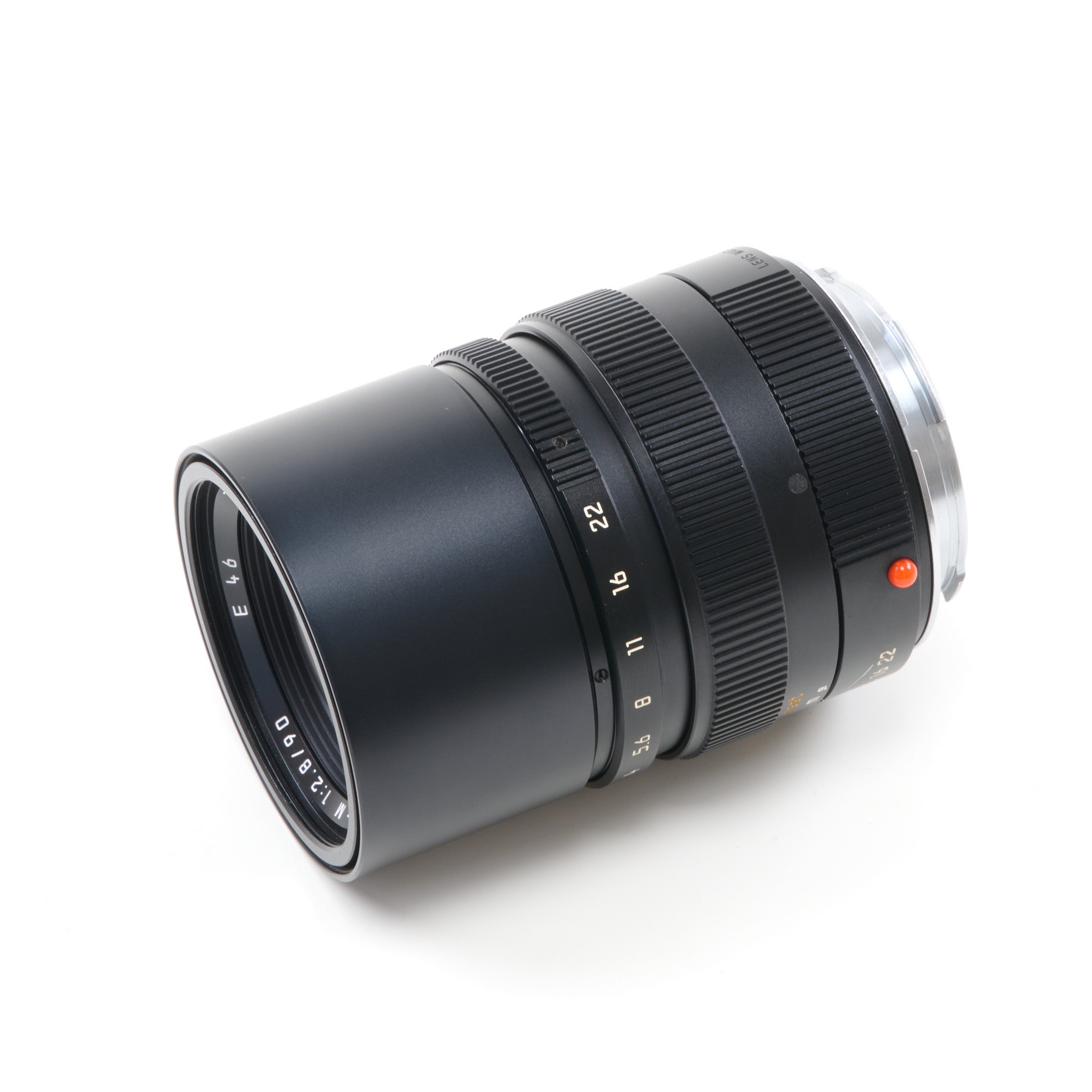 Leica 90mm f2.8 Elmarit-M Zwart + Doos