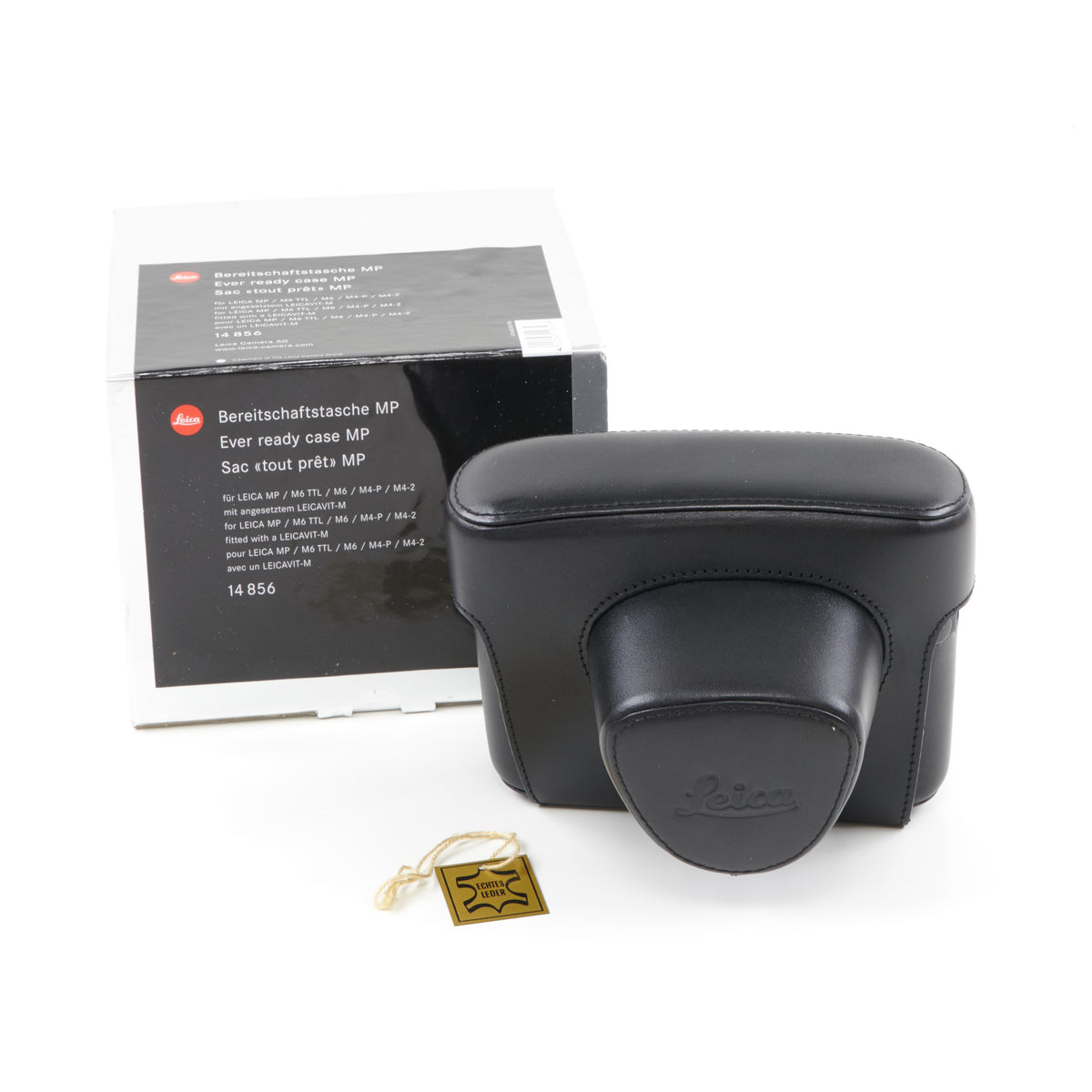 Leica MP Ever Ready Case Zwart LeerVoor MP / M6 TTL / M6 / M4-P / M4-2 Met Leicavit-M + Doos