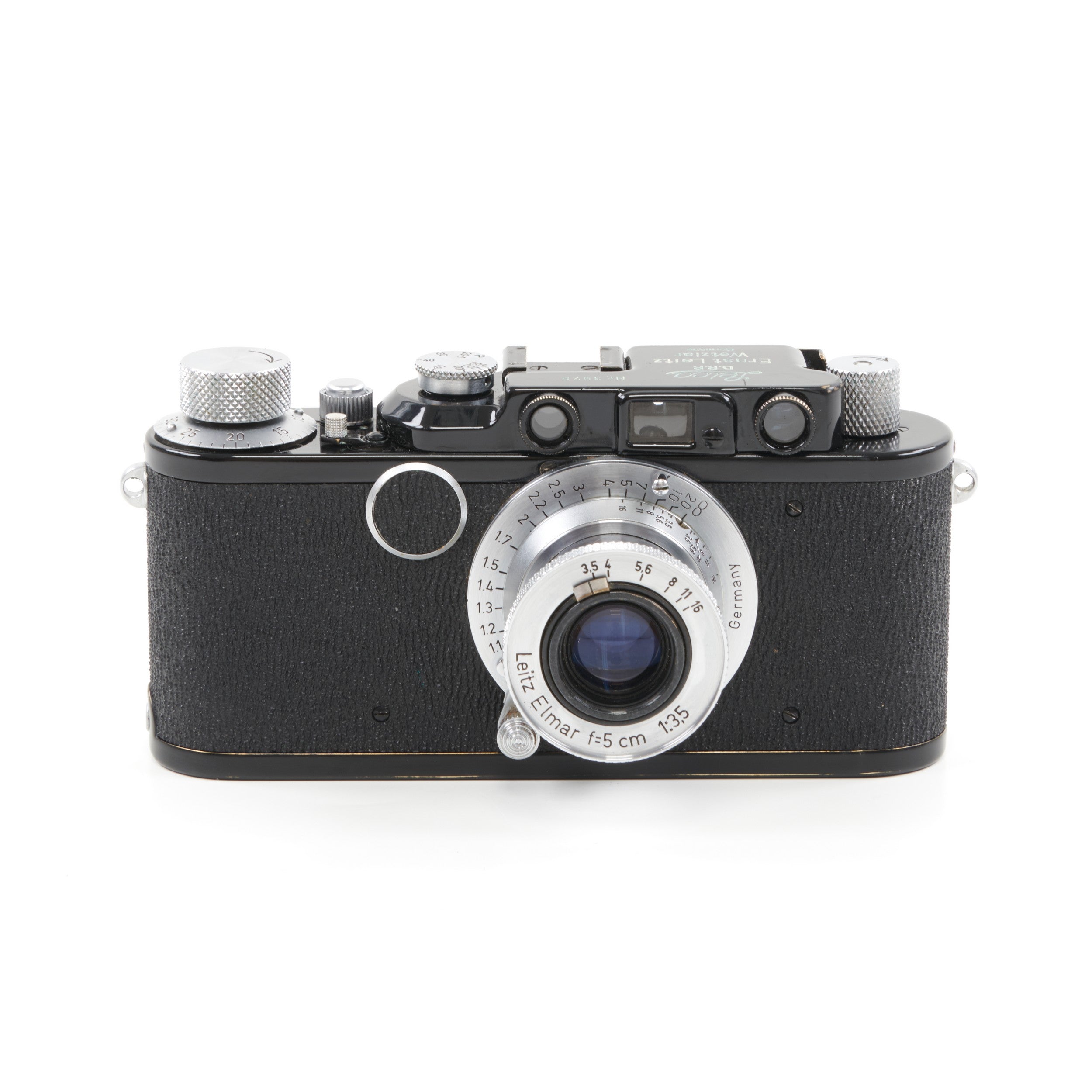Leica I Conversion II 4 Digit Sharkskin + Leitz 50mm f3.5 Elmar