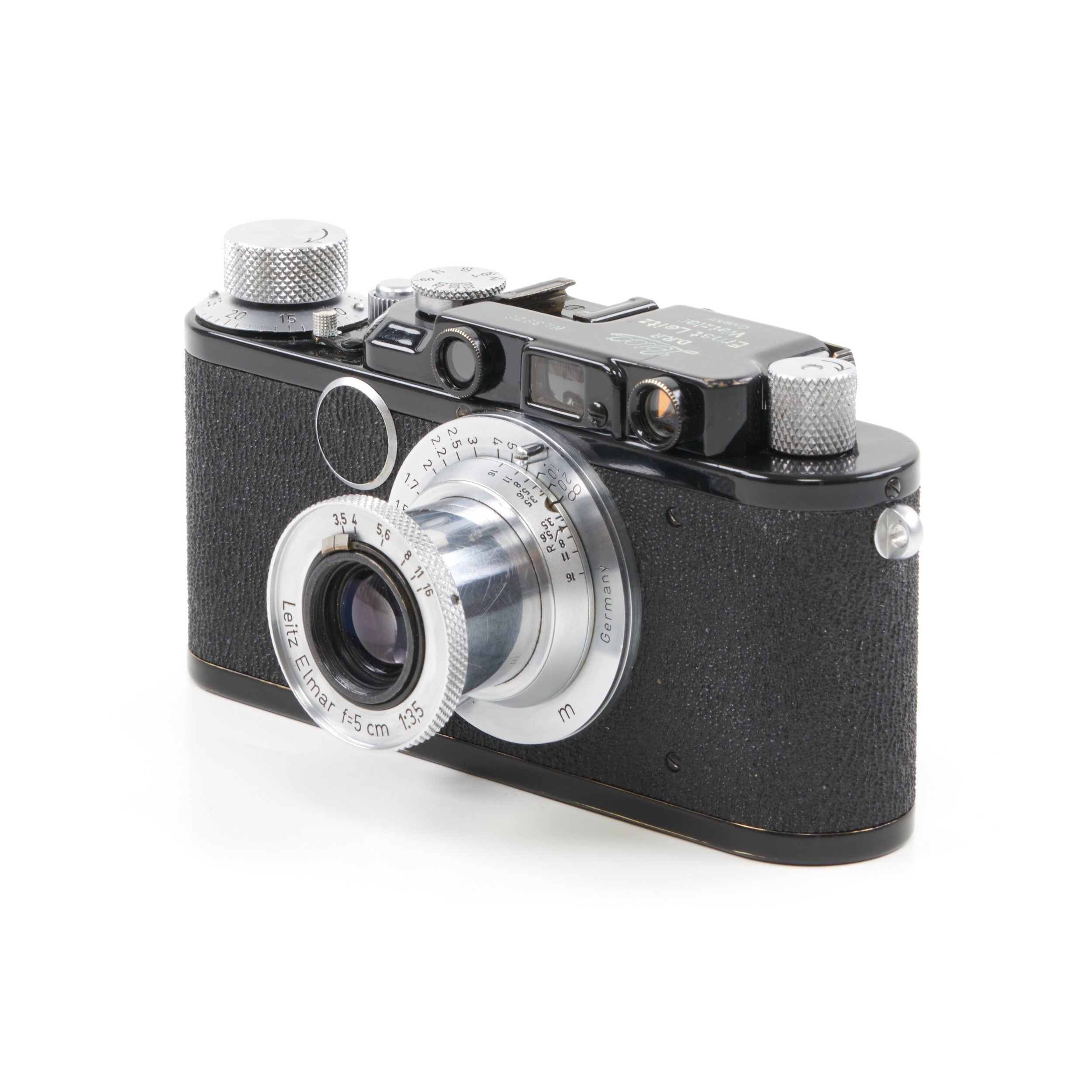Leica I Conversion II 4 Digit Sharkskin + Leitz 50mm f3.5 Elmar