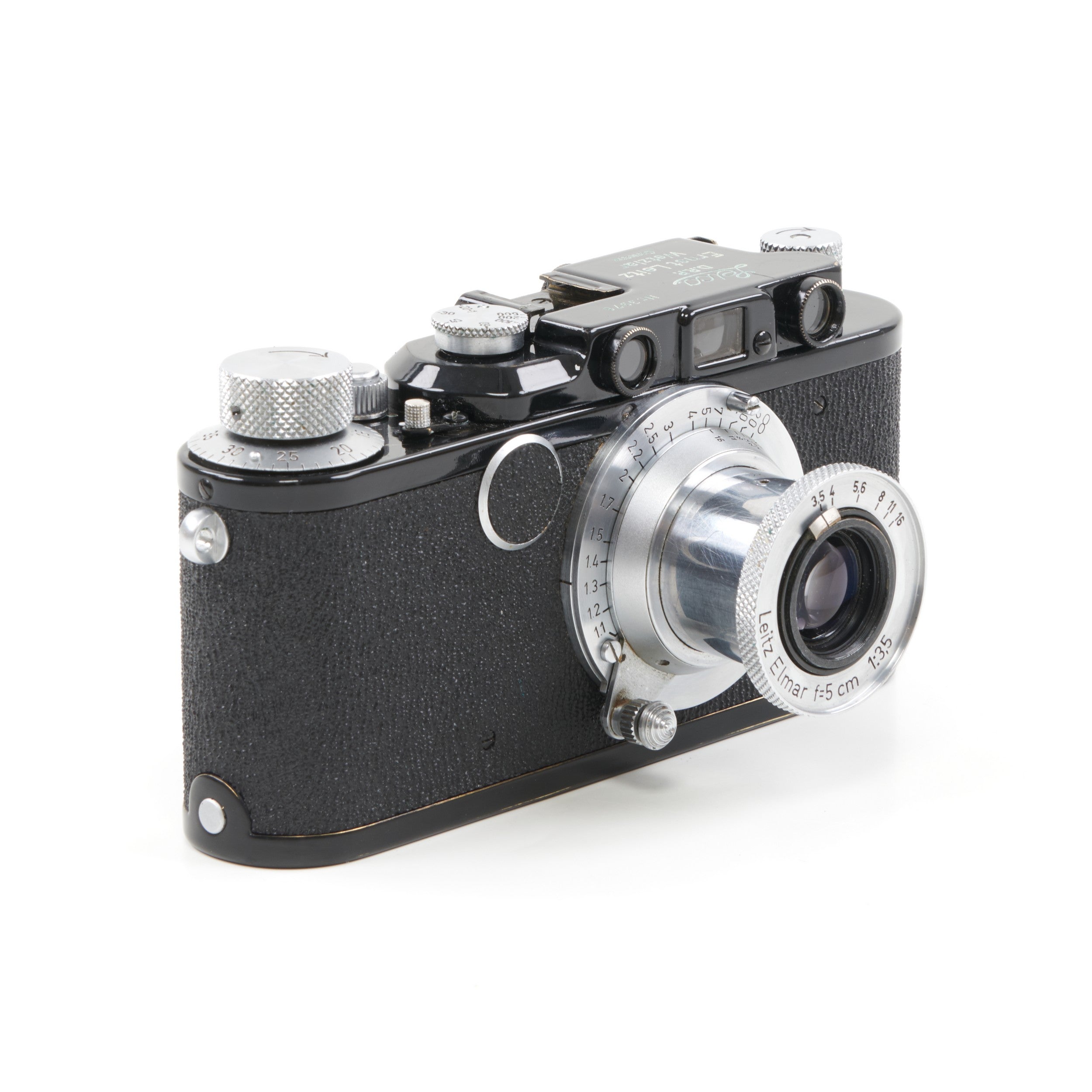 Leica I Conversion II 4 Digit Sharkskin + Leitz 50mm f3.5 Elmar