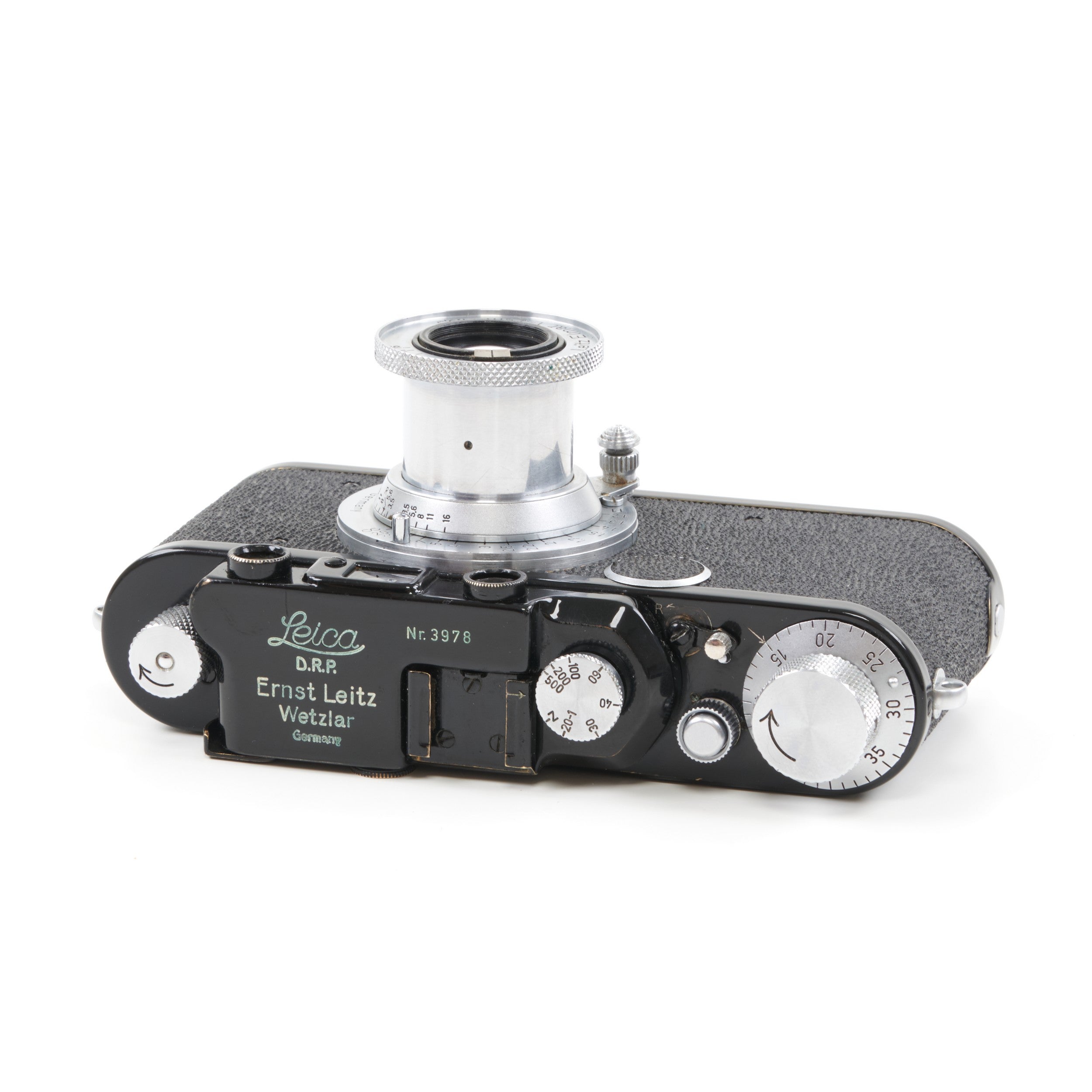 Leica I Conversion II 4 Digit Sharkskin + Leitz 50mm f3.5 Elmar