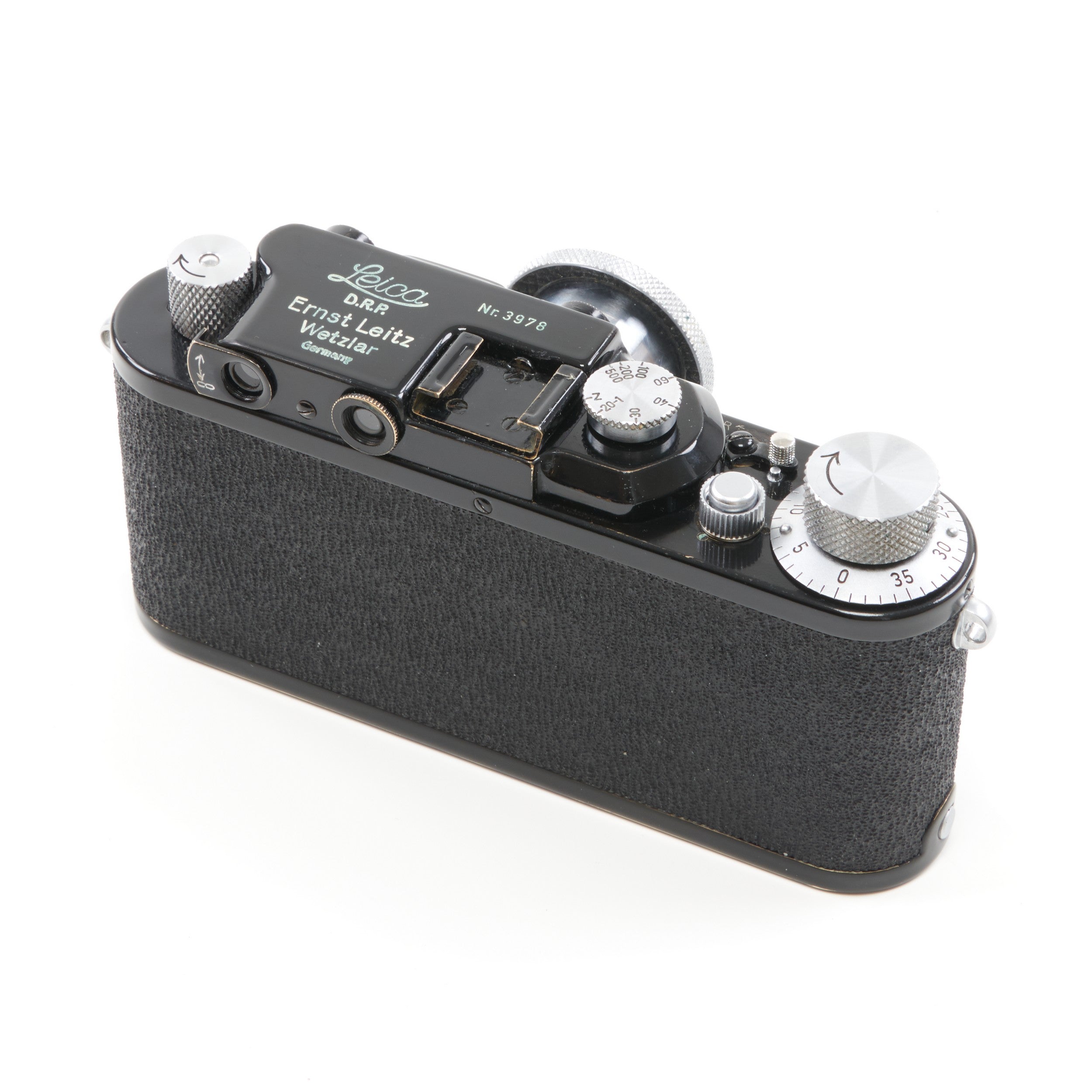 Leica I Conversion II 4 Digit Sharkskin + Leitz 50mm f3.5 Elmar