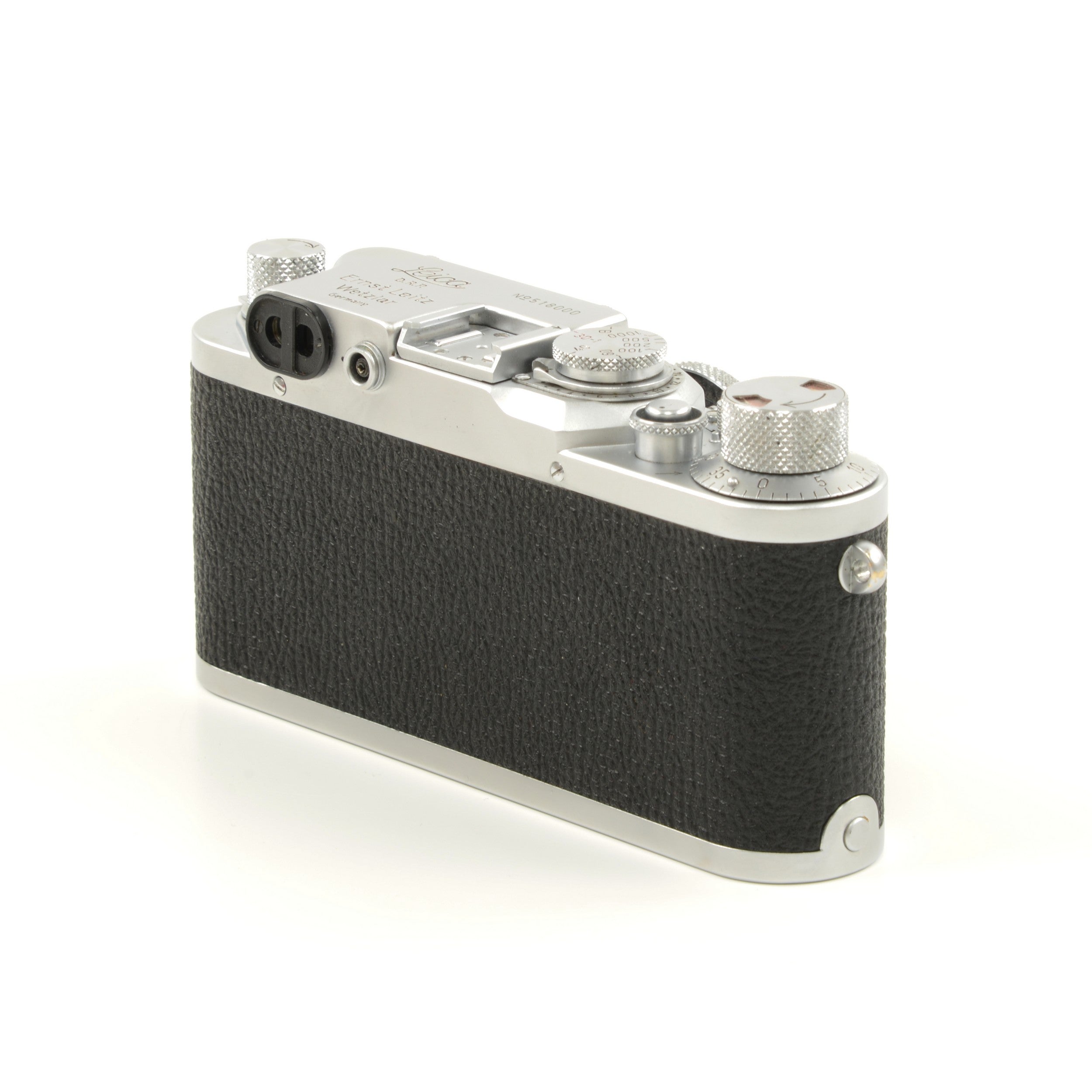 Leica IIIC Conversie IIIF + Leitz 50mm f3.5 Elmar + Doos Extreem Mooi Nummer!!!