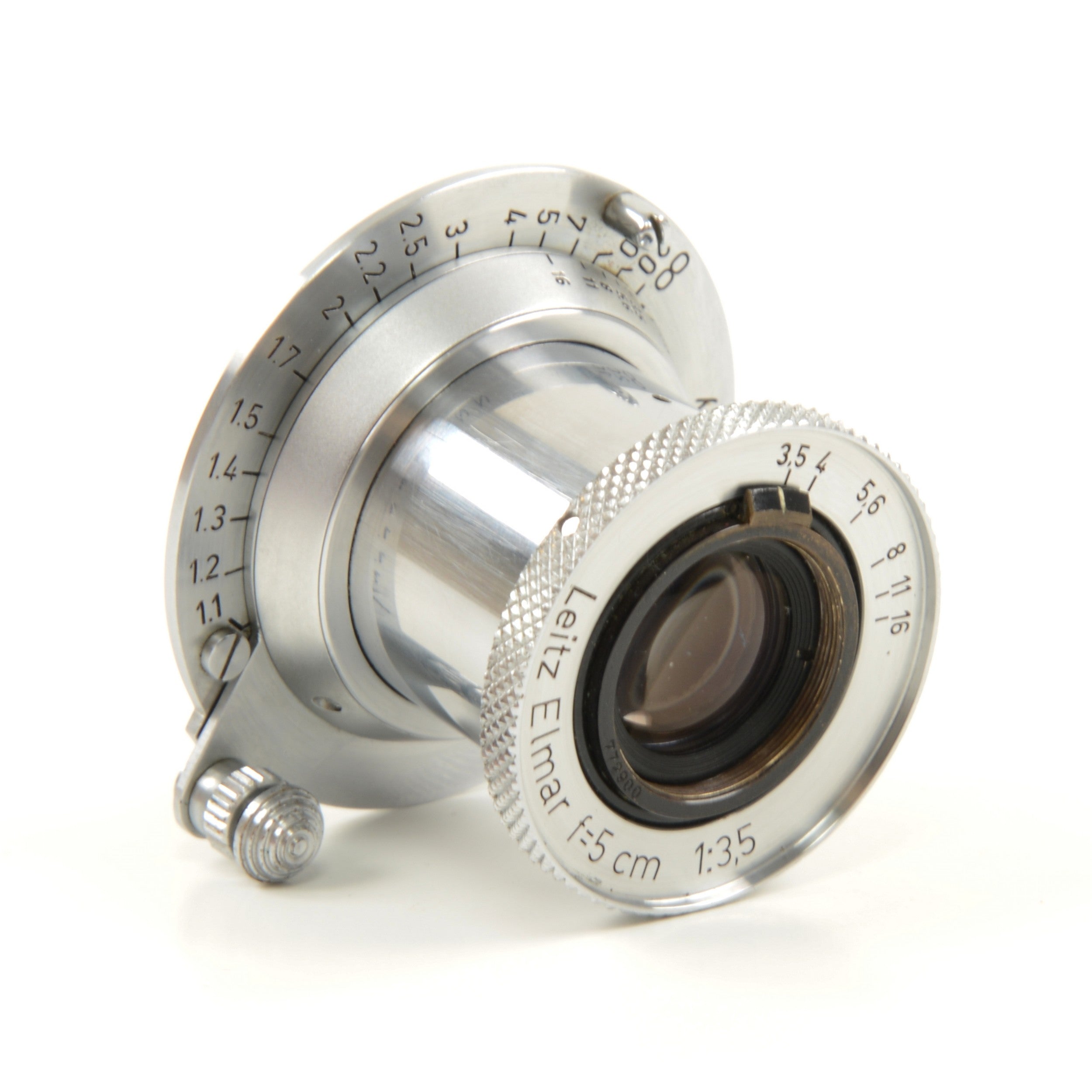 Leica IIIC Conversie IIIF + Leitz 50mm f3.5 Elmar + Doos Extreem Mooi Nummer!!!