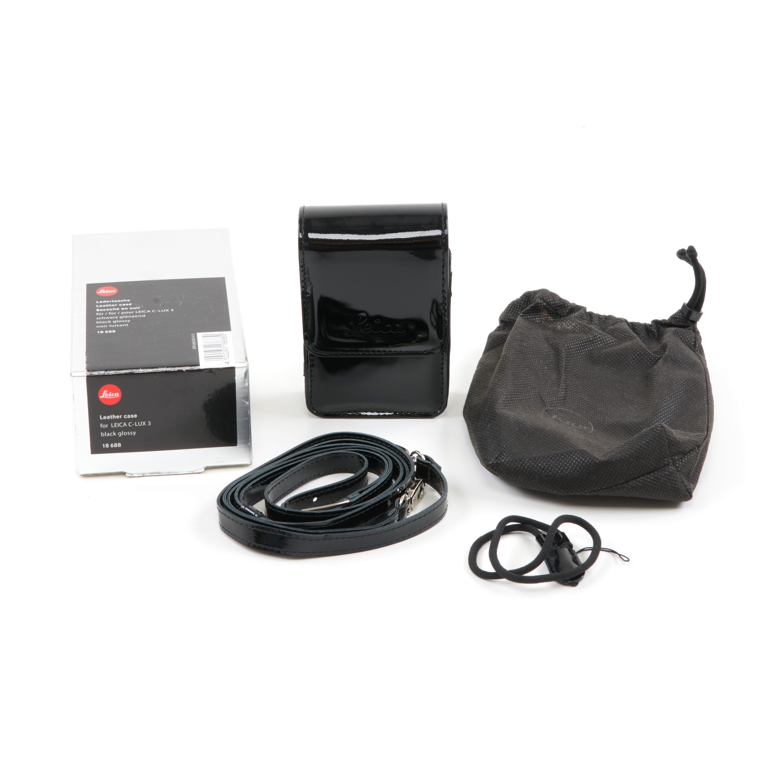 Leica C-Lux 3 Lederen Tas Zwart Glanzend + Doos