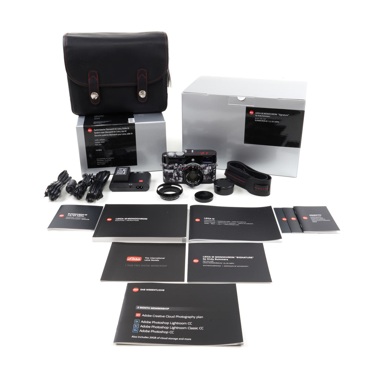 Leica M Monochrom "Signature" By Andy Summers + Doos