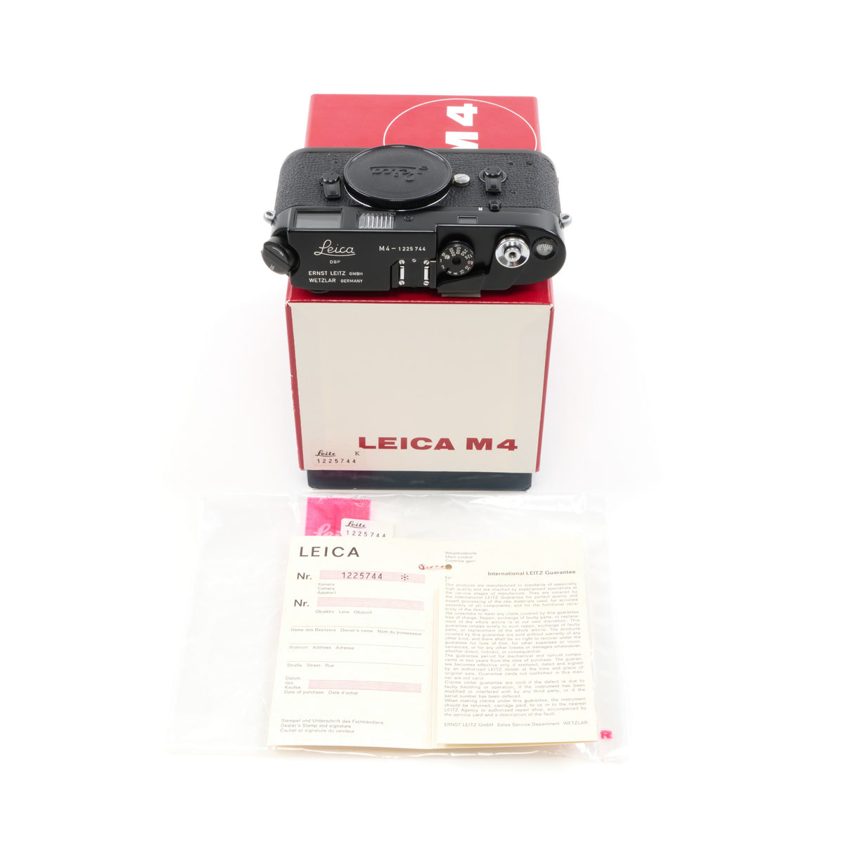 Leica M4 Black Paint + Doos