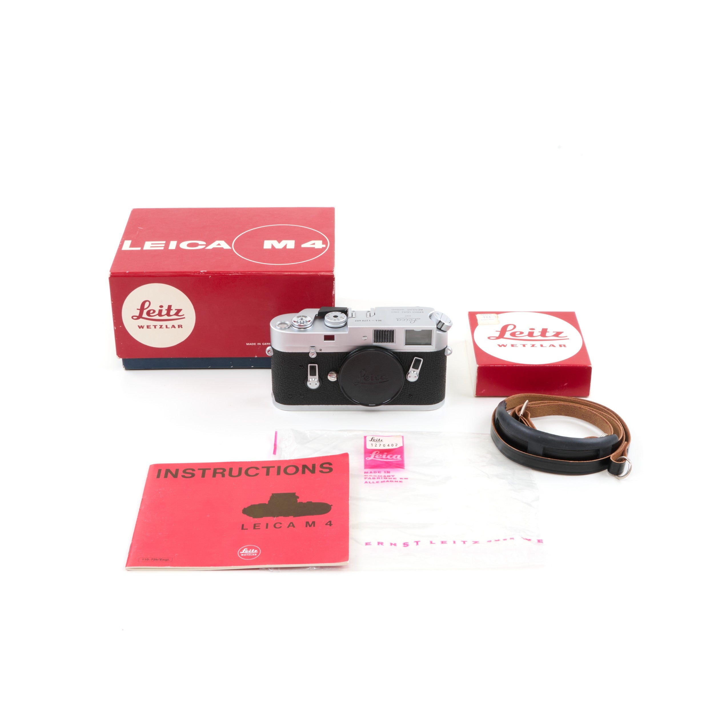 Leica M4 Chroom + Doos