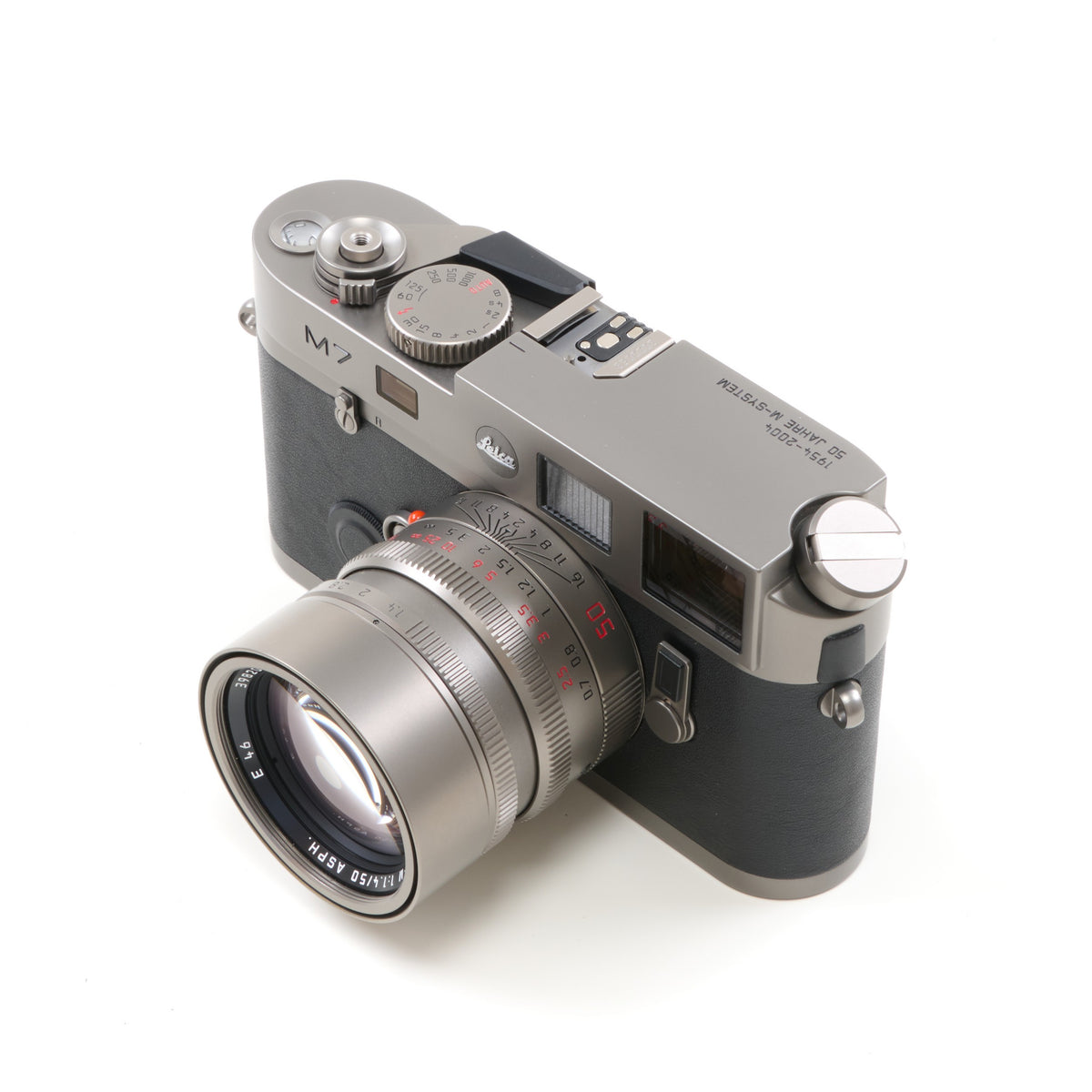 Leica M7 Titanium Set "50 Jahre Leica M System" + Doos Mooi Nummer