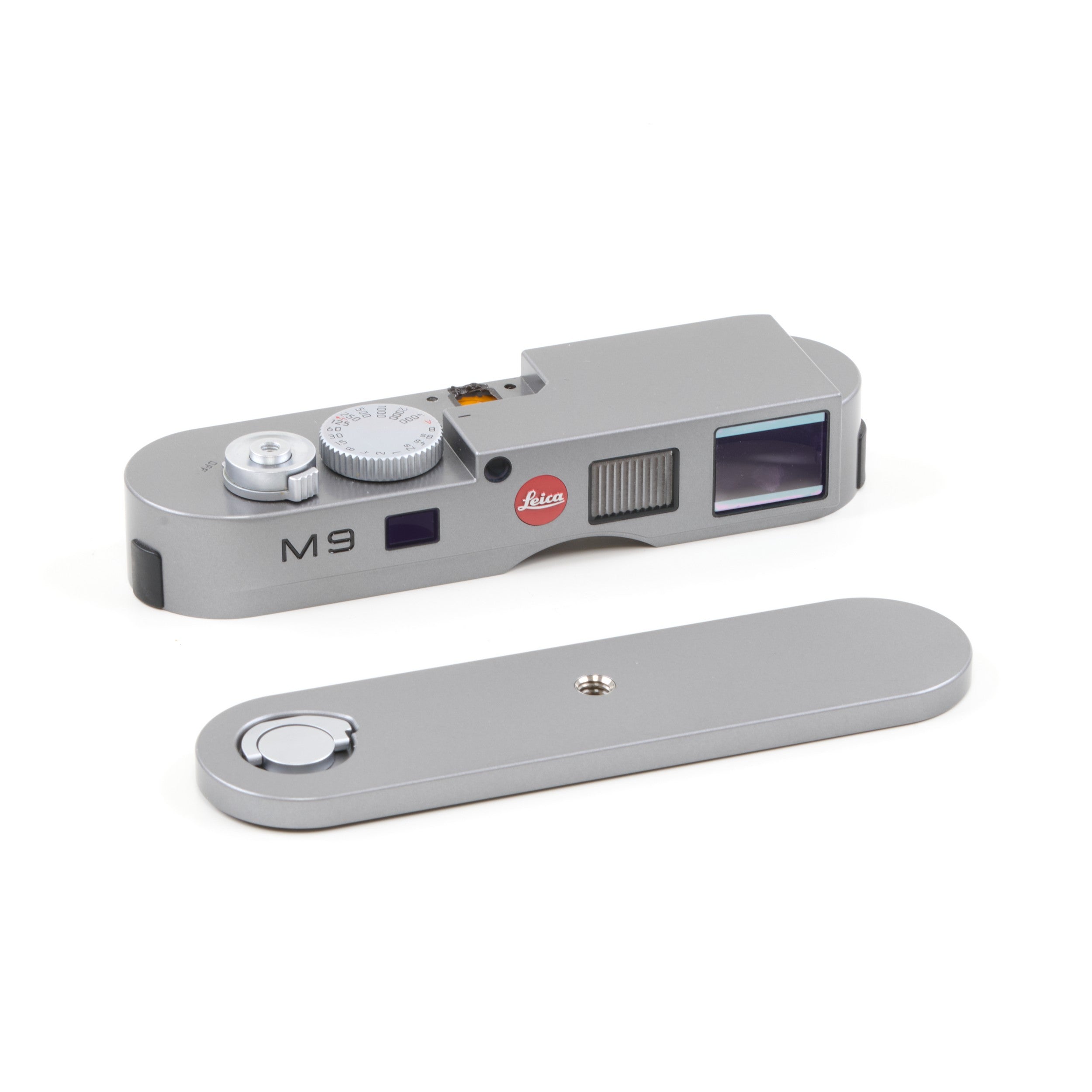 Leica M9 Steel Grey Bovenkap + Bodemplaat
