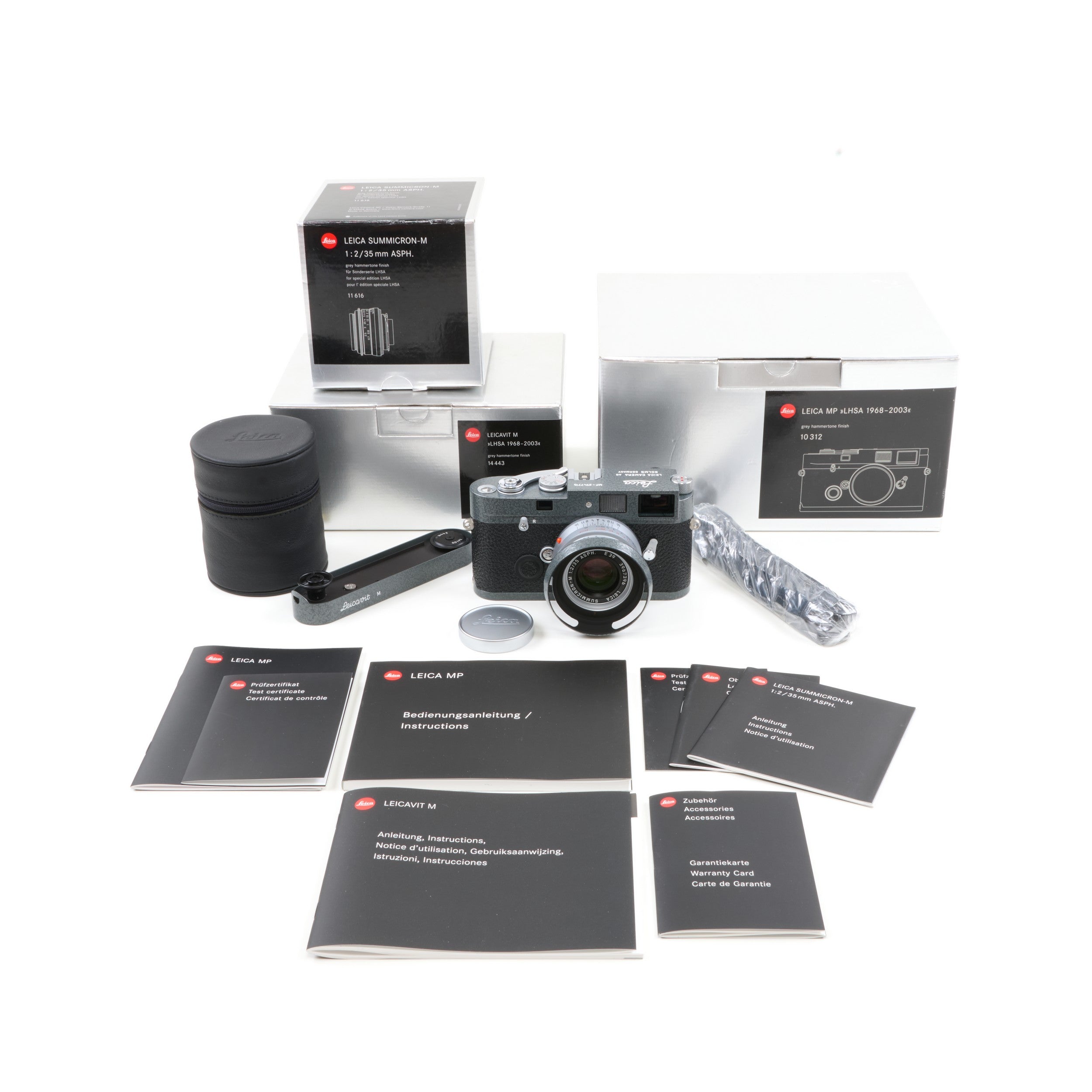 Leica MP Grey Hammertone LHSA 1968-2003 Set + Doos