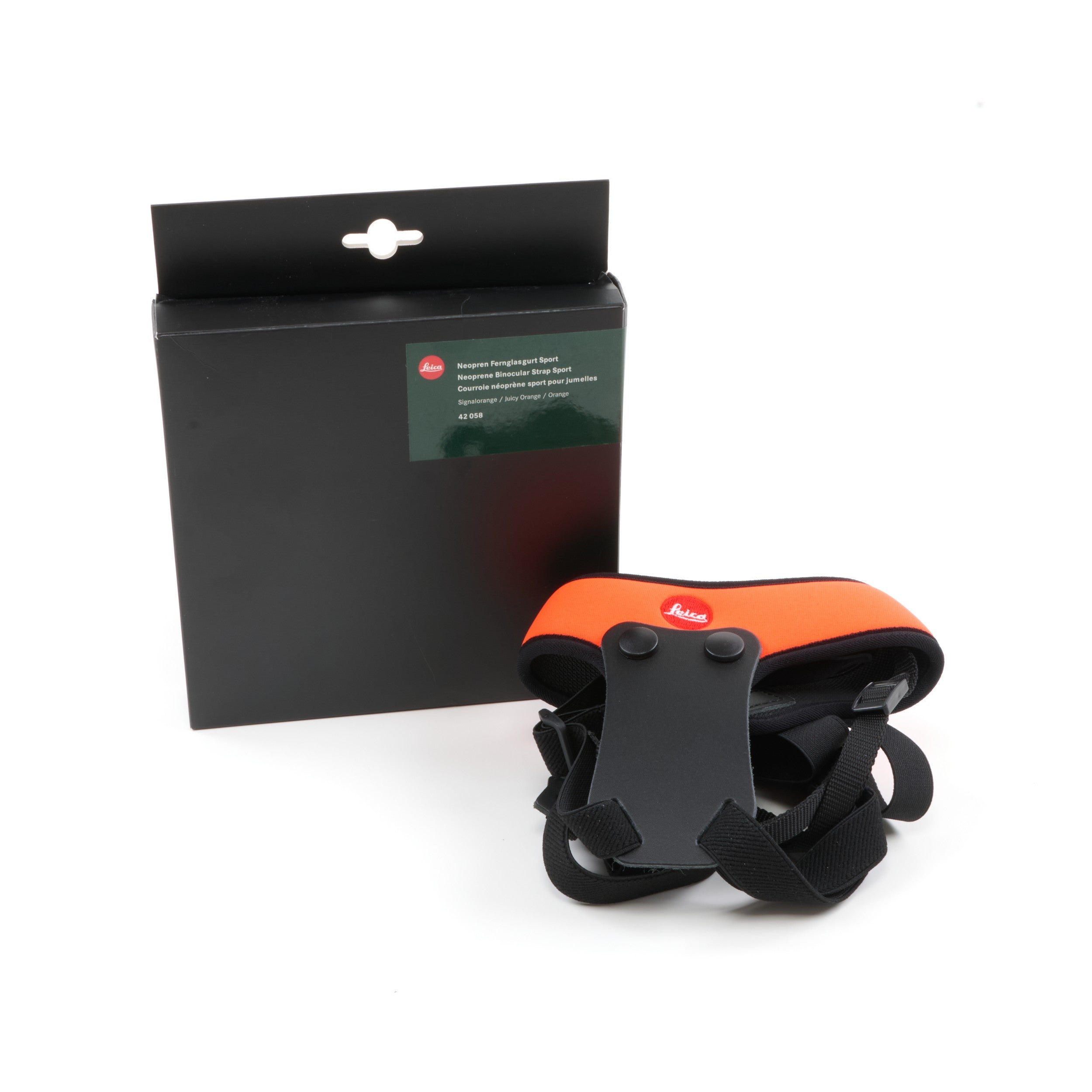 Leica Neoprene Binocular Strap Sport Juicy Orange + Doos