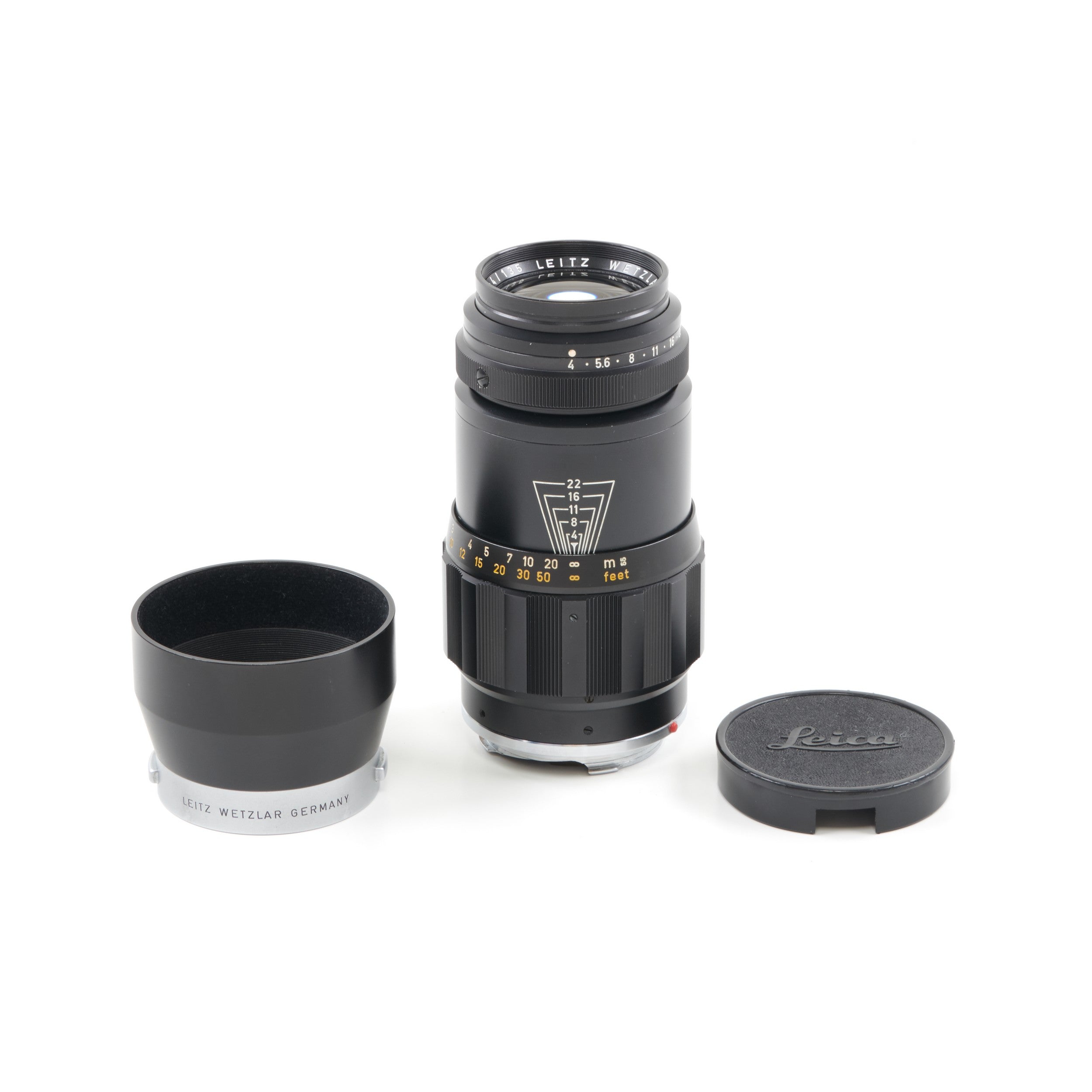 Leitz 135mm f4 Tele-Elmar + Doos