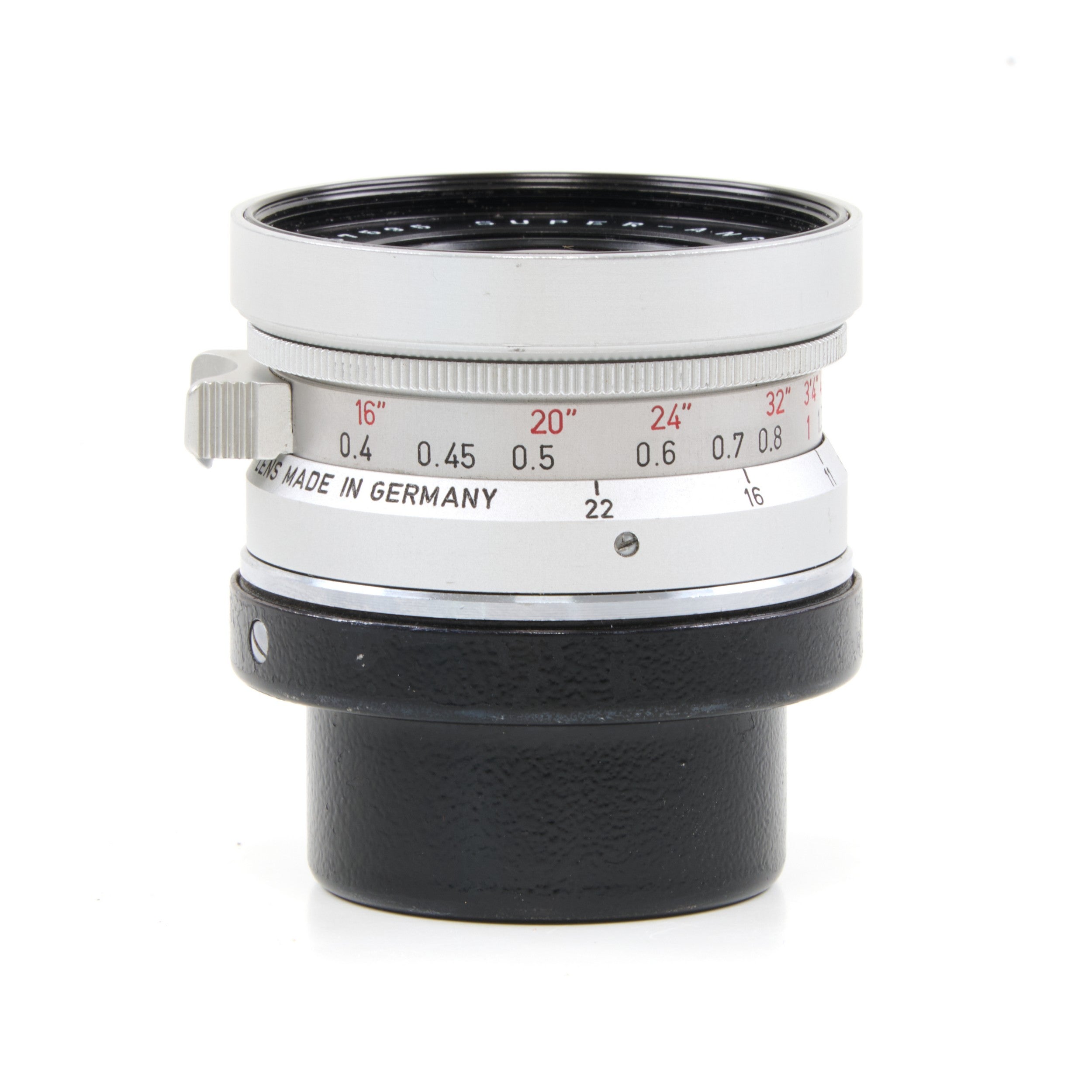 Leitz 21mm f3.4 Super-Angulon Chroom + 12501 Zonnekap