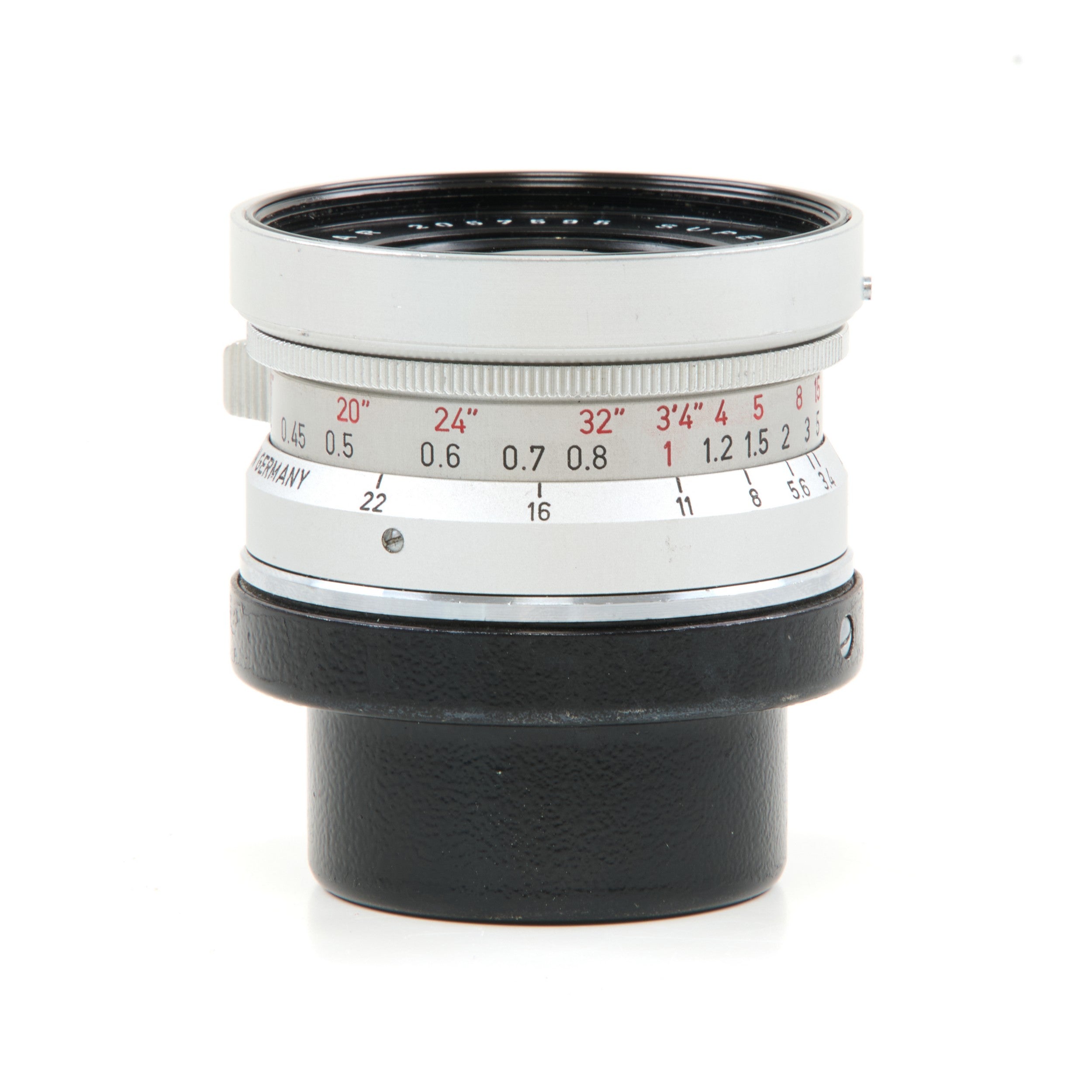 Leitz 21mm f3.4 Super-Angulon Chroom + 12501 Zonnekap