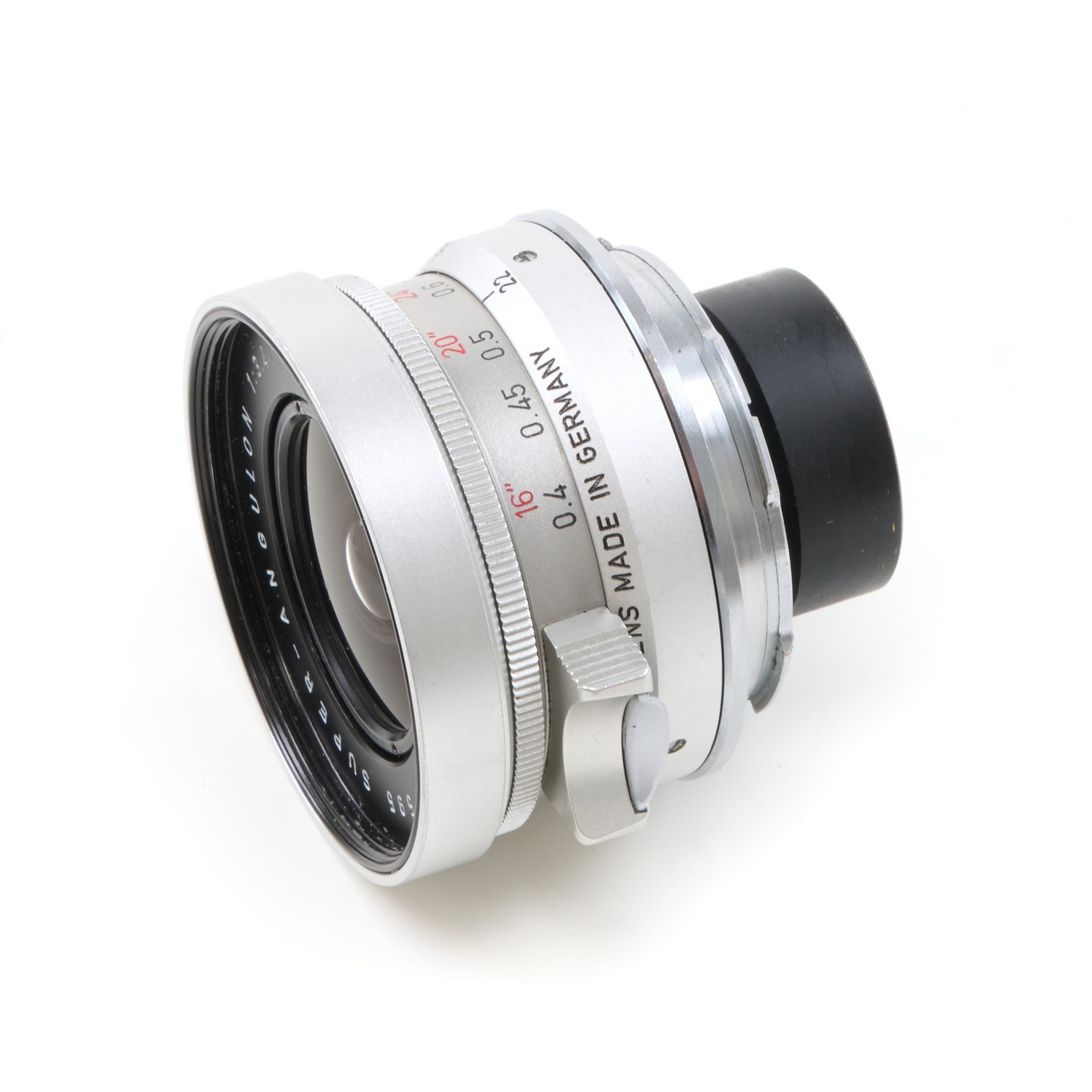Leitz 21mm f3.4 Super-Angulon Chroom + 12501 Zonnekap