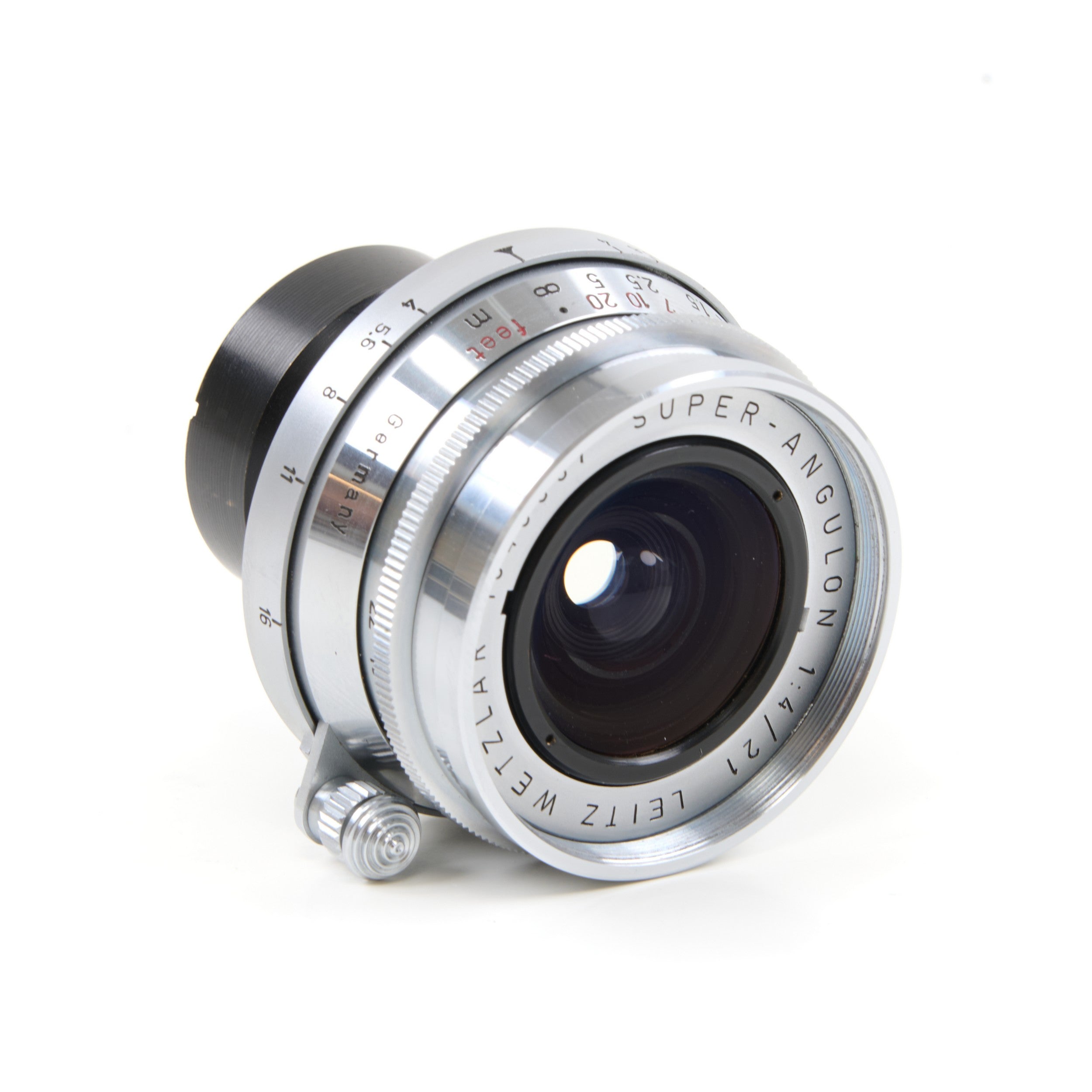 Leitz 21mm f4 Super-Angulon M39 Set + IWKOO Zonnekap