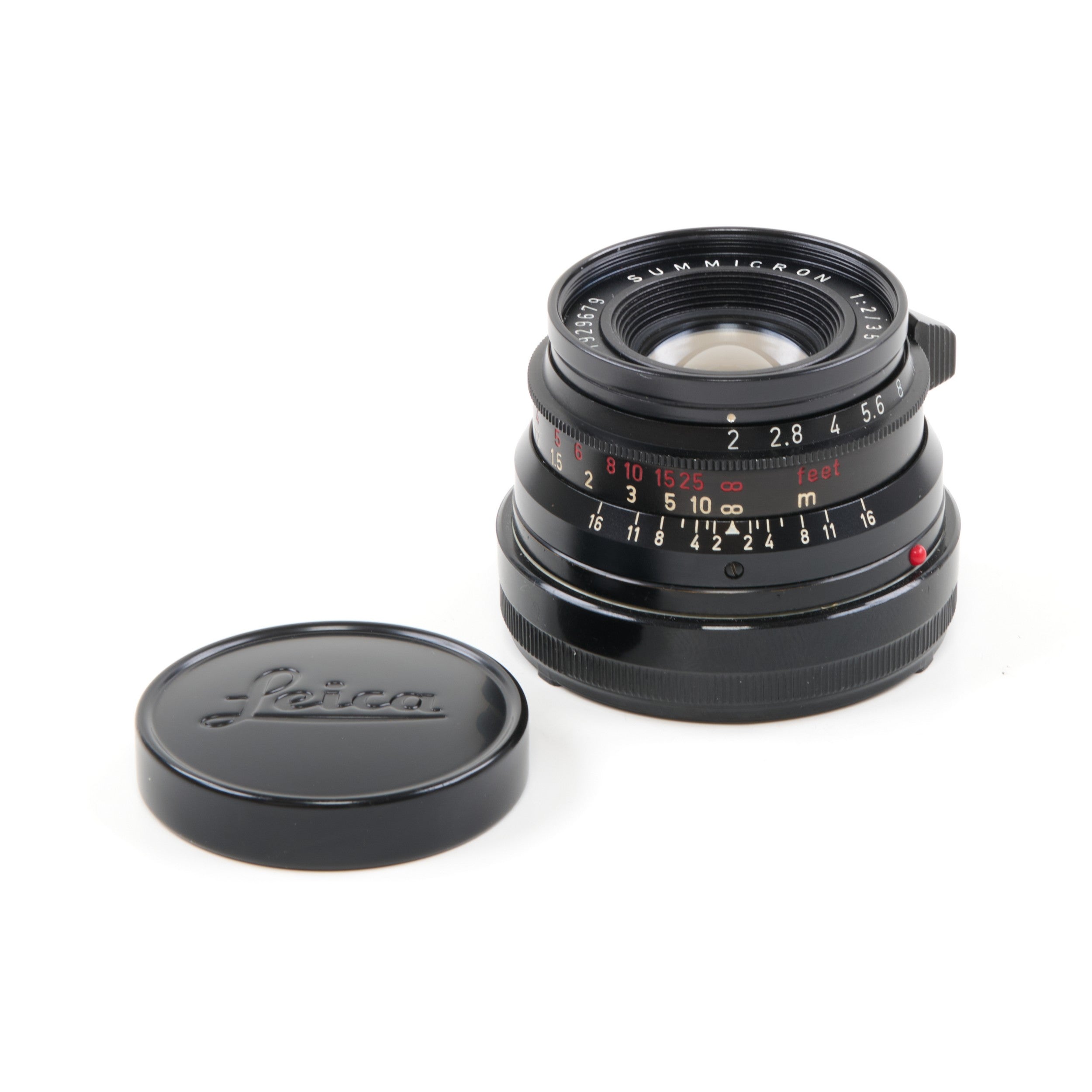 Leitz 35mm f2 Summicron 8 Element Germany Black Paint Zeldzaam