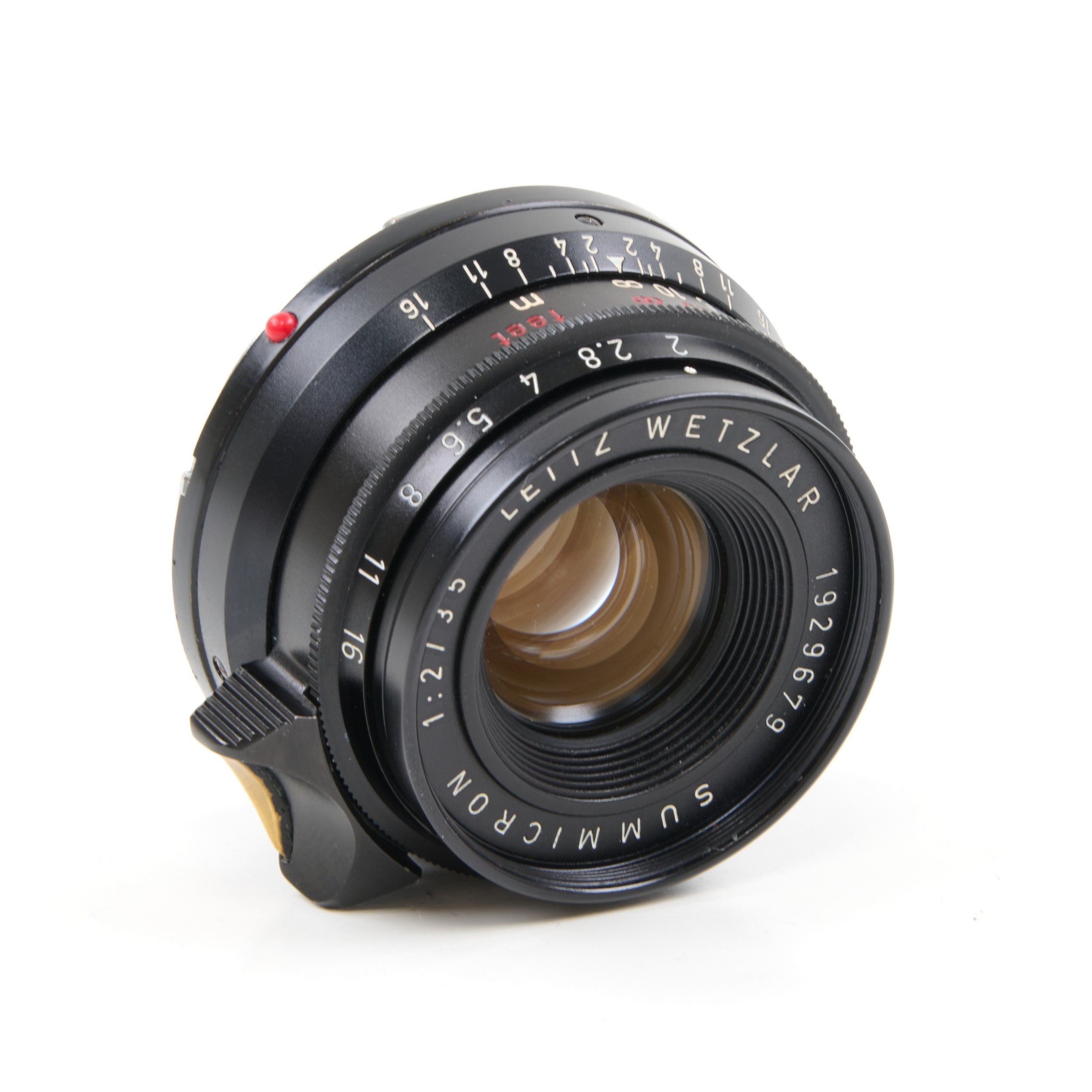 Leitz 35mm f2 Summicron 8 Element Germany Black Paint Zeldzaam