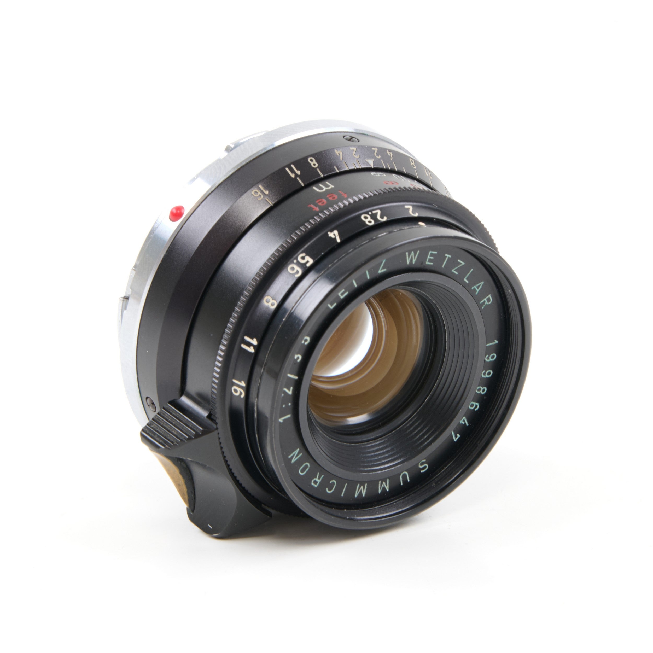 Leitz 35mm f2 Summicron 8 Element Black Paint + Doos