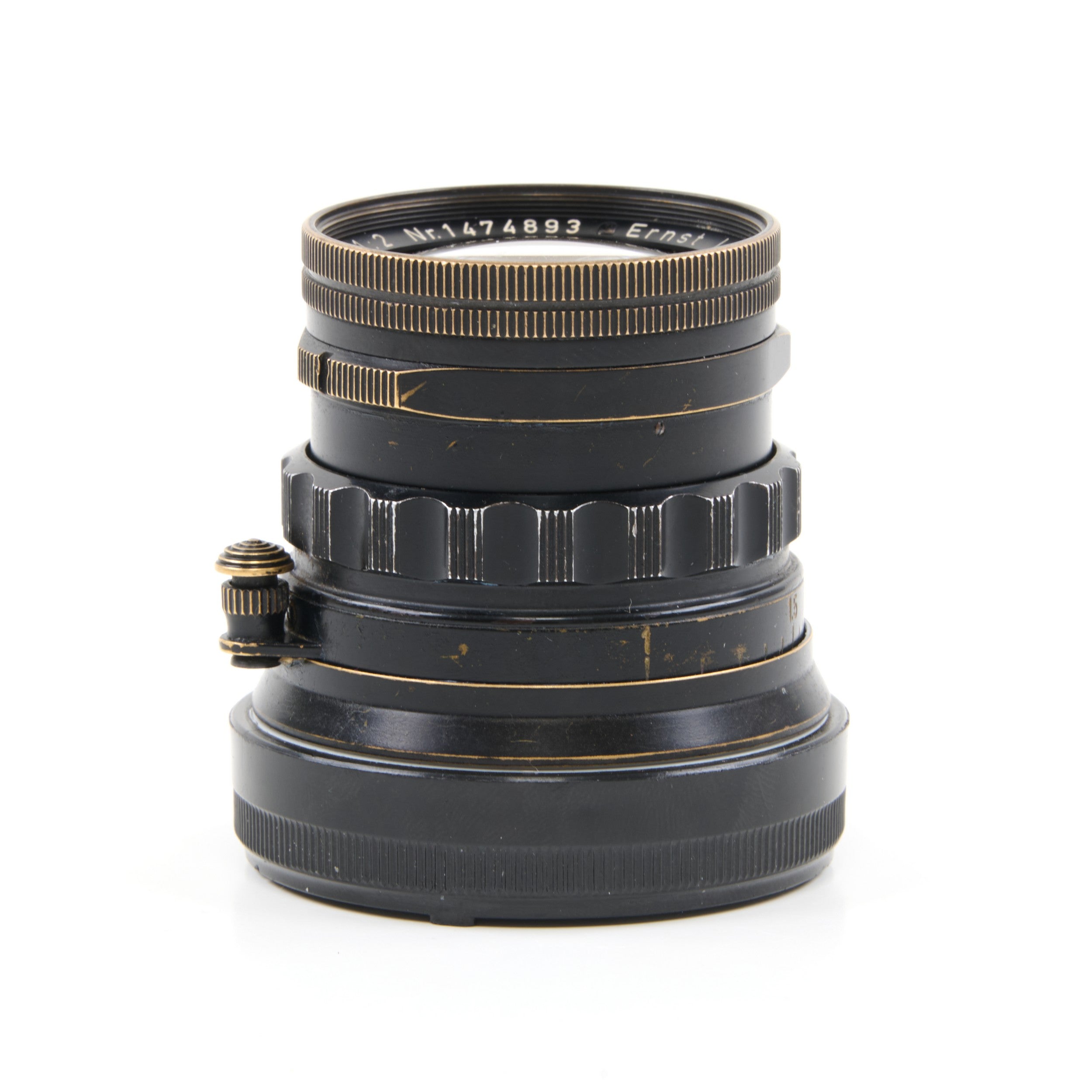Leitz 50mm f2 Summicron Black Paint Brass Mount Extreem Zeldzaam