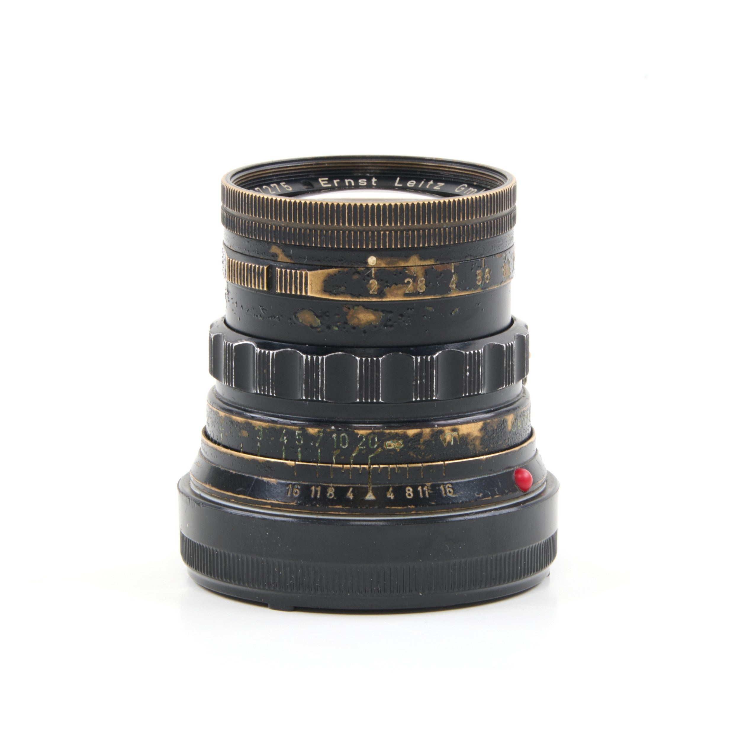 Leitz 50mm f2 Summicron Black Paint Brass Mount Zeldzaam