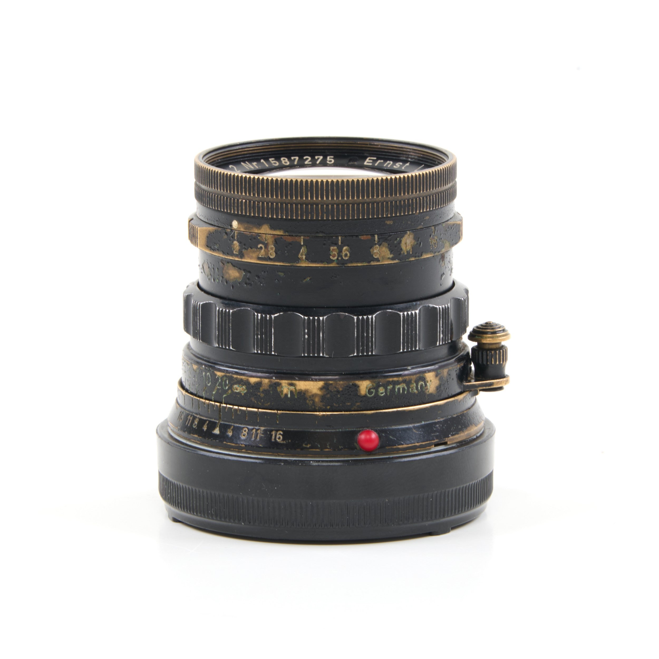 Leitz 50mm f2 Summicron Black Paint Brass Mount Zeldzaam