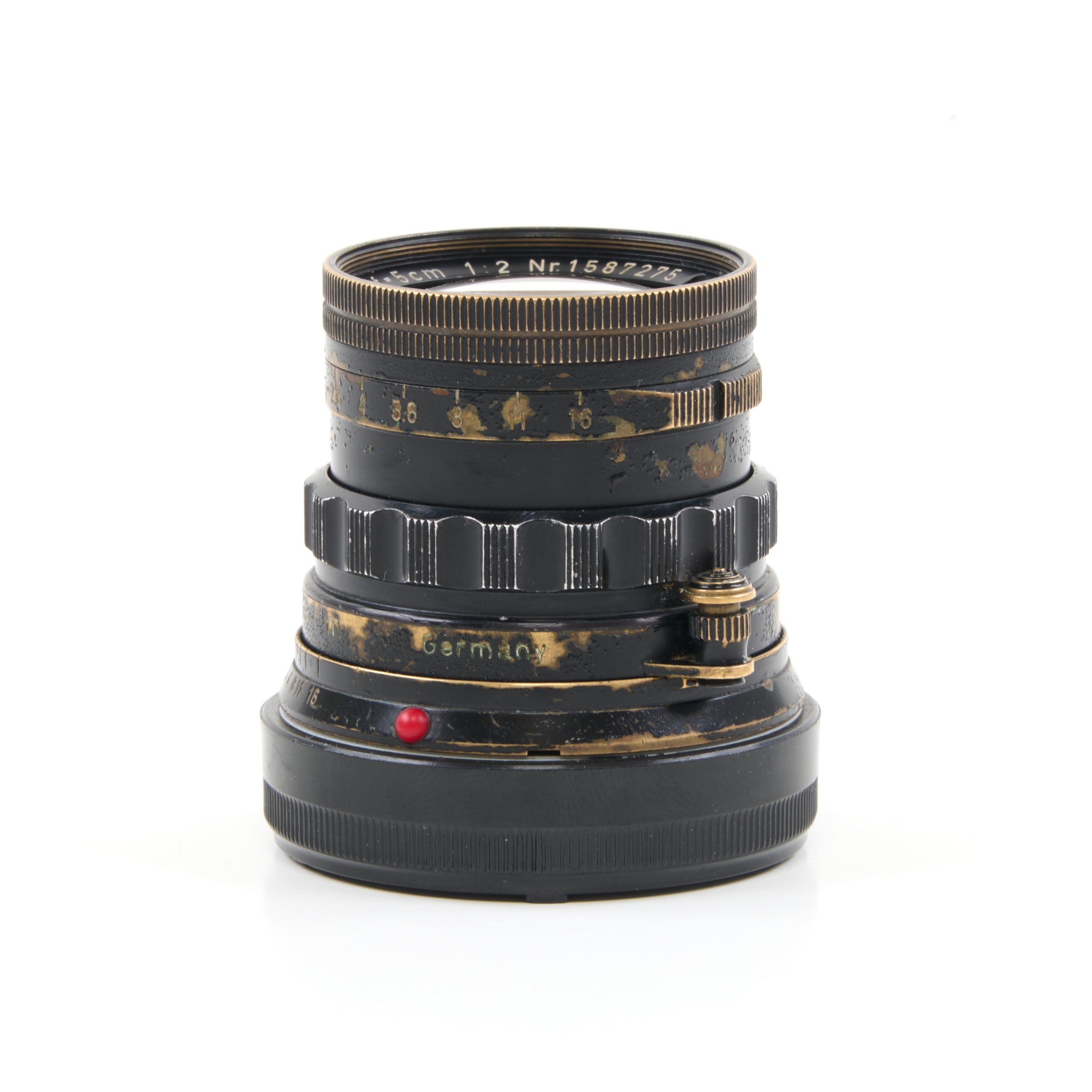 Leitz 50mm f2 Summicron Black Paint Brass Mount Zeldzaam