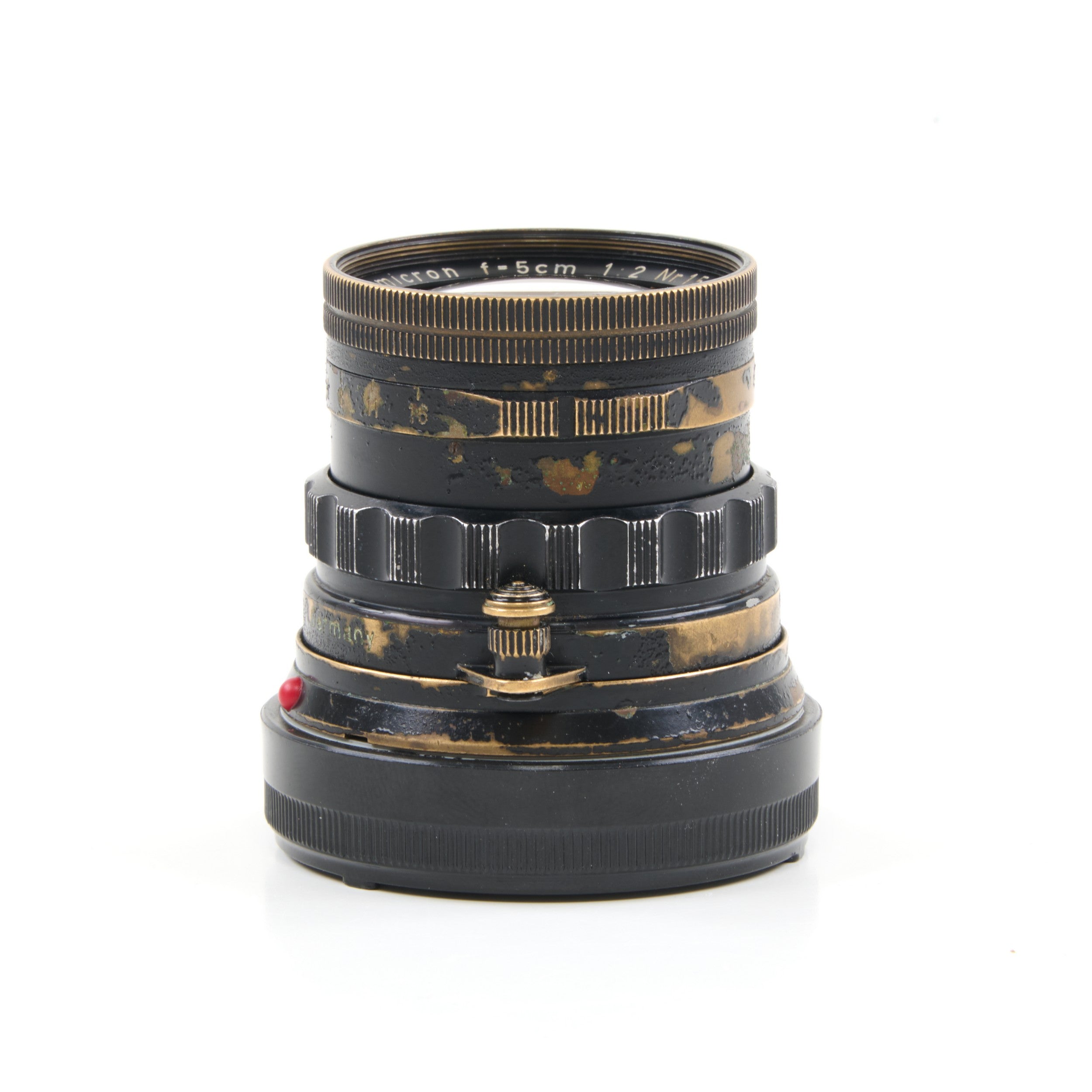 Leitz 50mm f2 Summicron Black Paint Brass Mount Zeldzaam